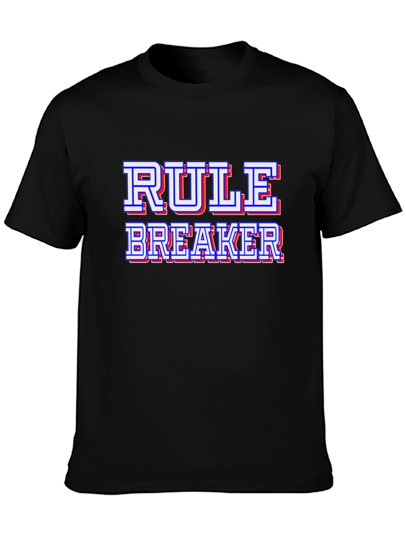 Rule Breaker Black Graphic Tee