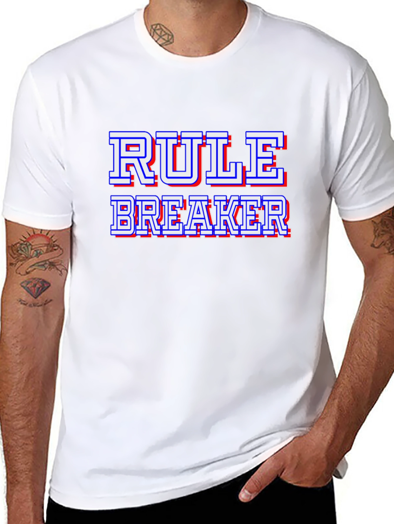 Rule Breaker Black Graphic Tee