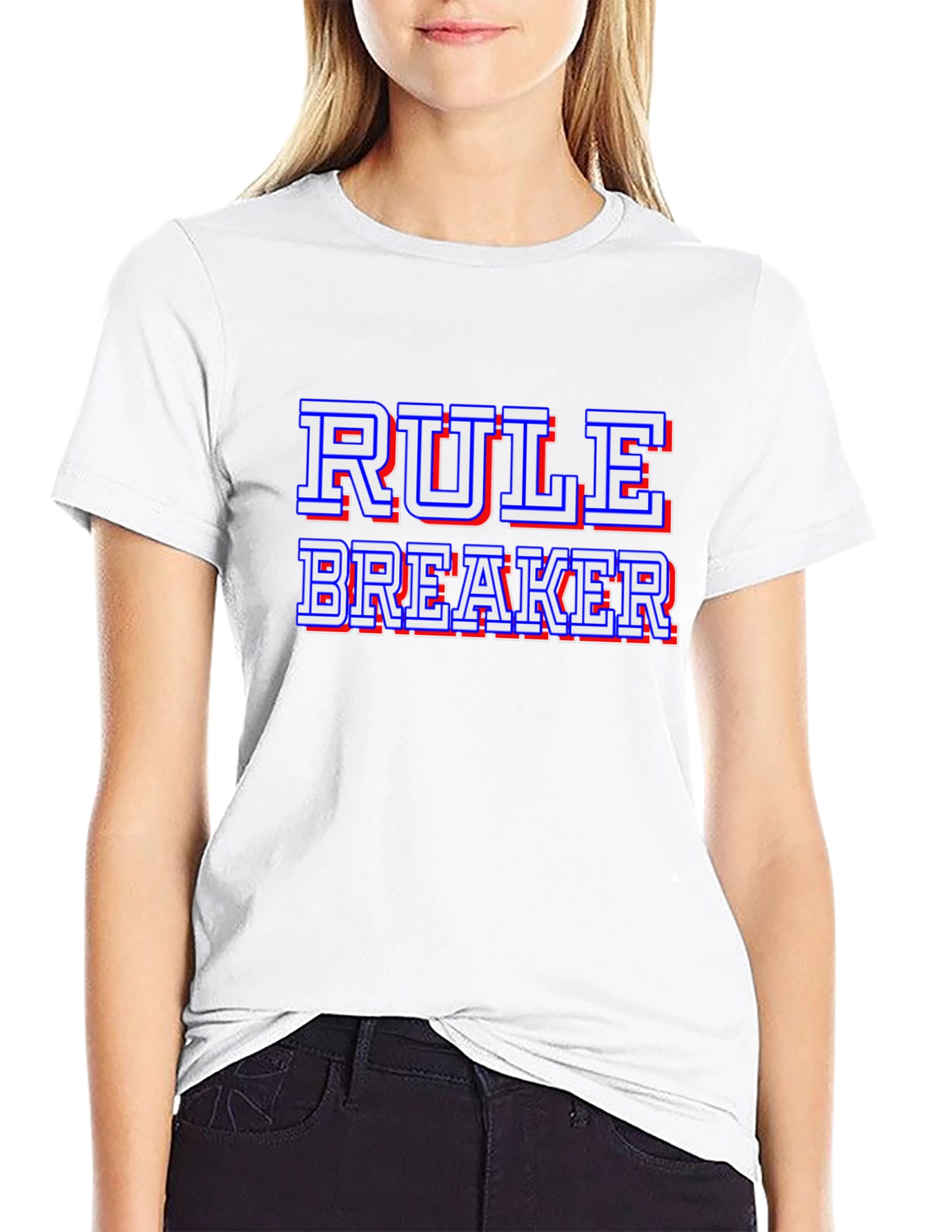 Rule Breaker Black Graphic Tee
