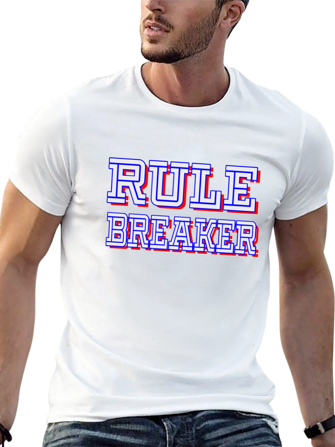 Rule Breaker Black Graphic Tee