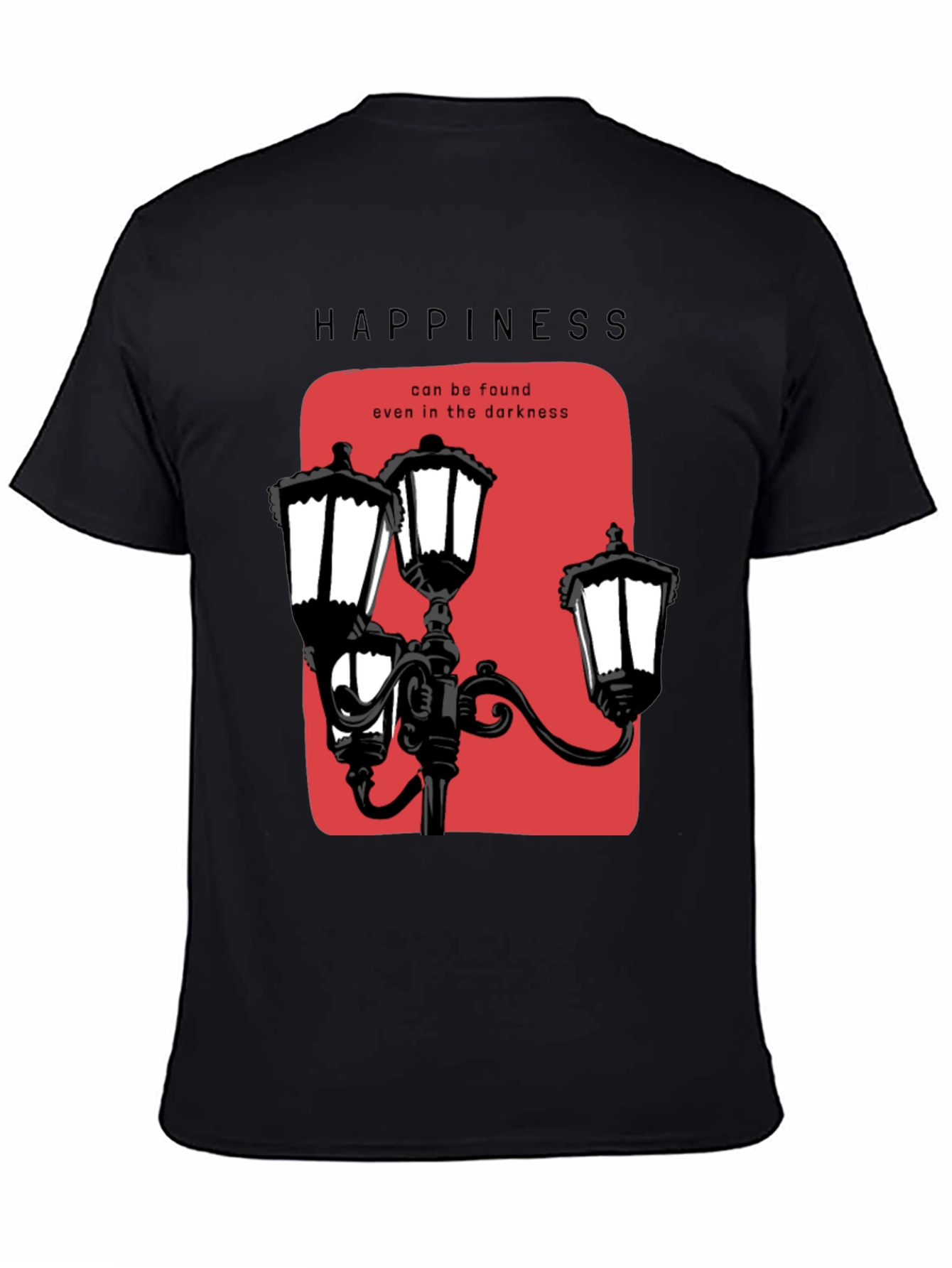 Happiness Found Tee: Street Lamp Design