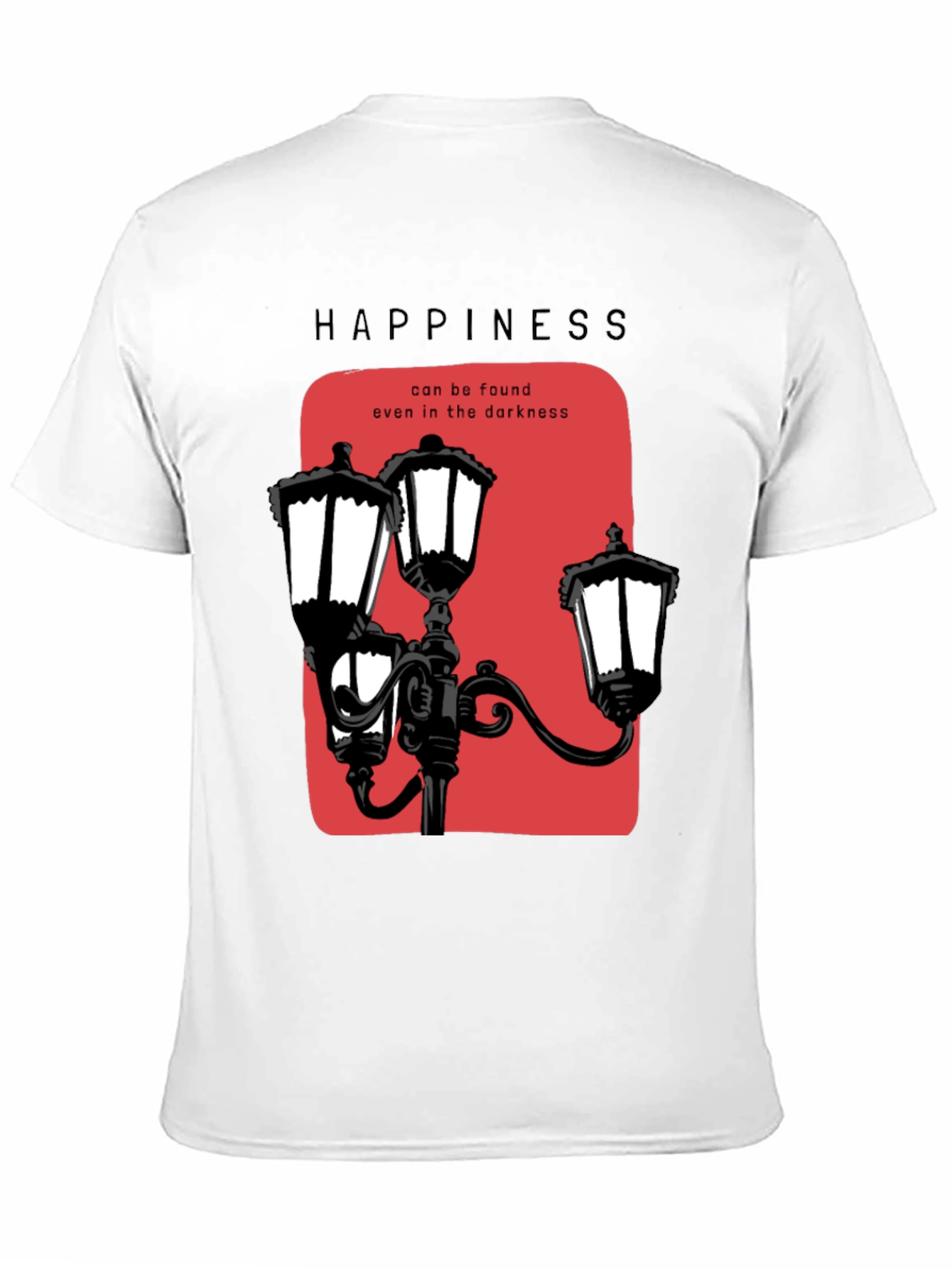 Happiness Found Tee: Street Lamp Design