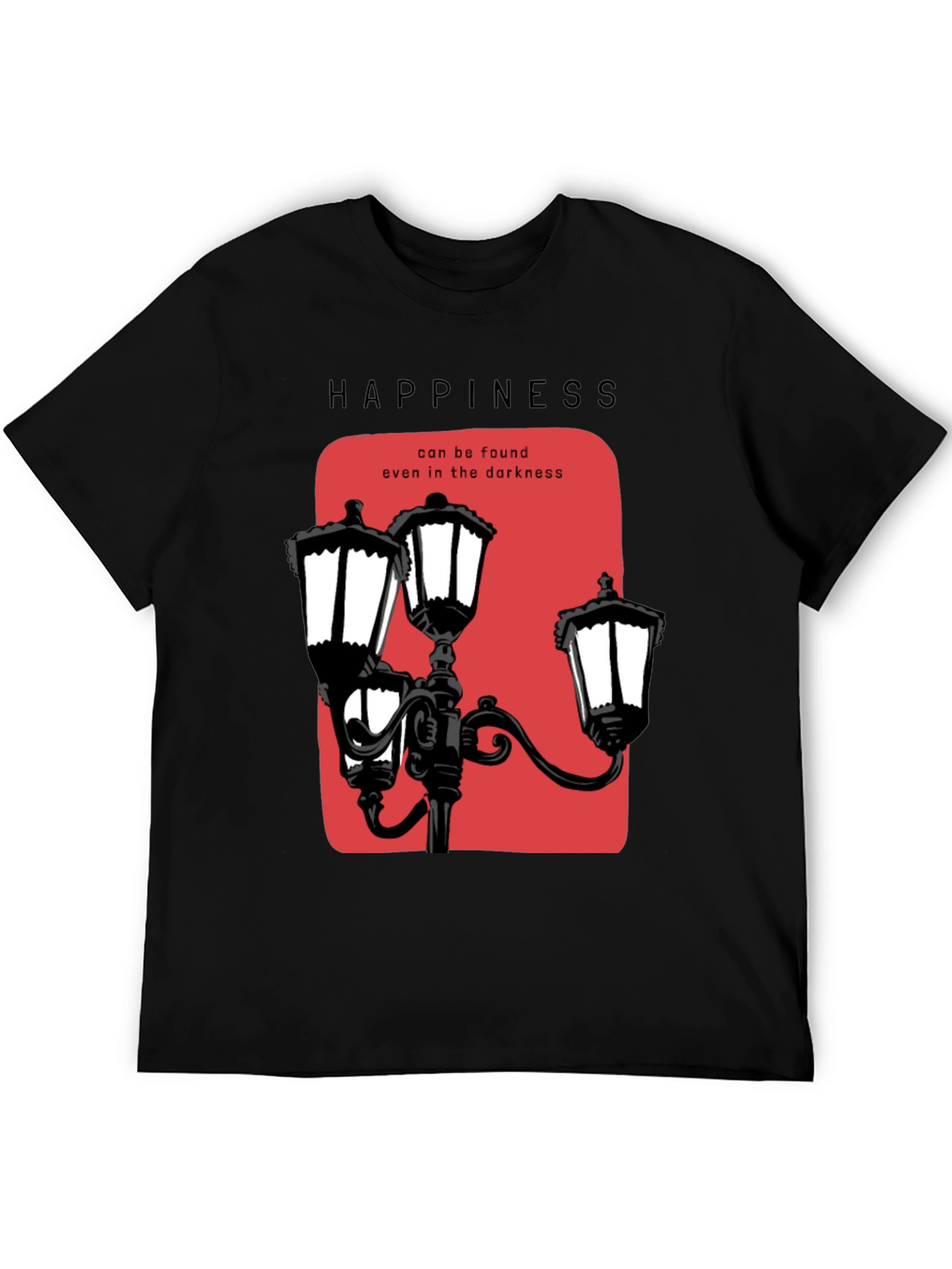 Happiness Found Tee: Street Lamp Design