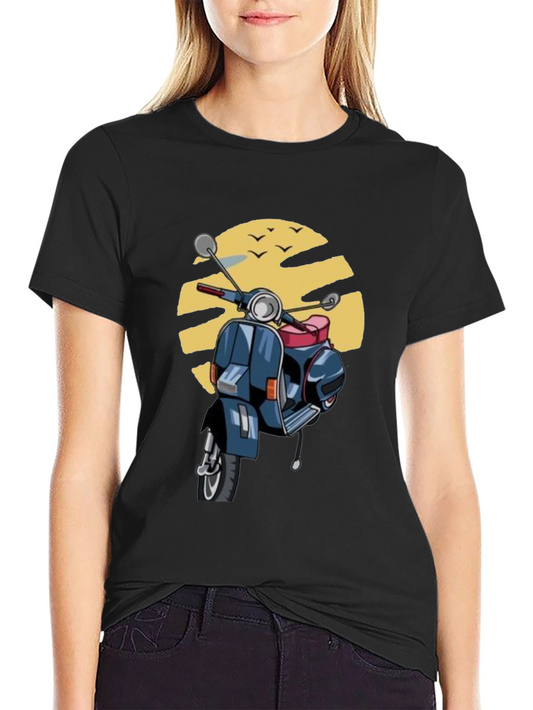 Retro Scooter T-Shirt - Vintage Style Graphic Tee