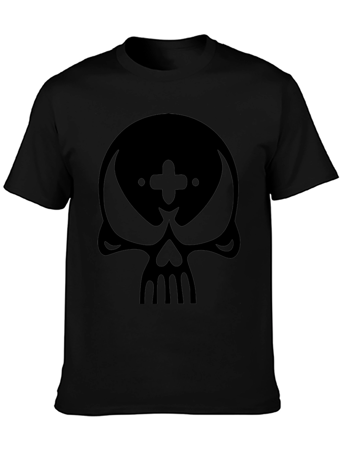 Skull Graphic Black T-Shirt - Modern Style