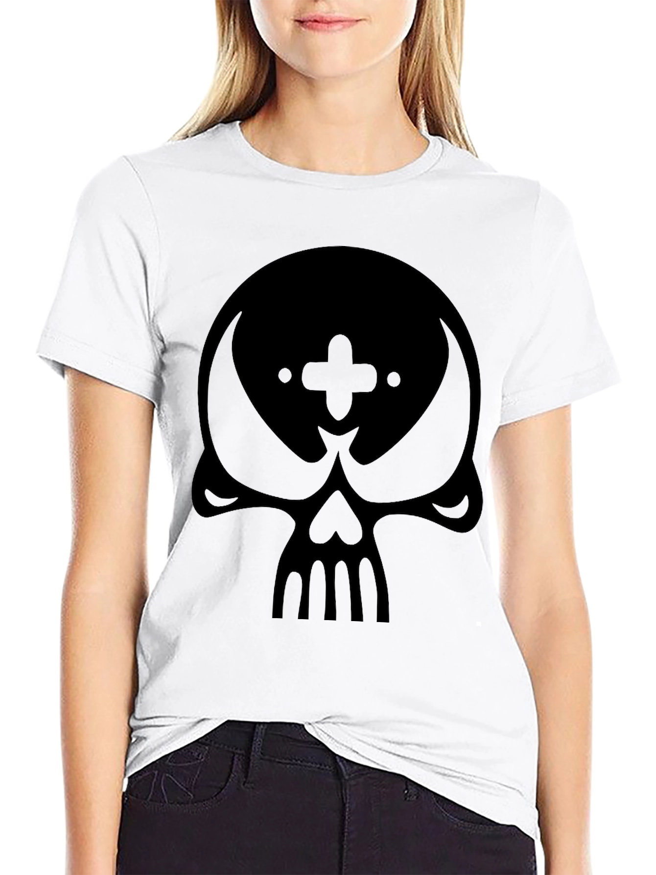 Skull Graphic Black T-Shirt - Modern Style