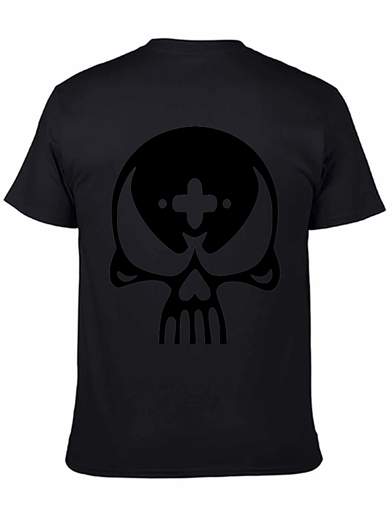 Skull Graphic Black T-Shirt - Modern Style