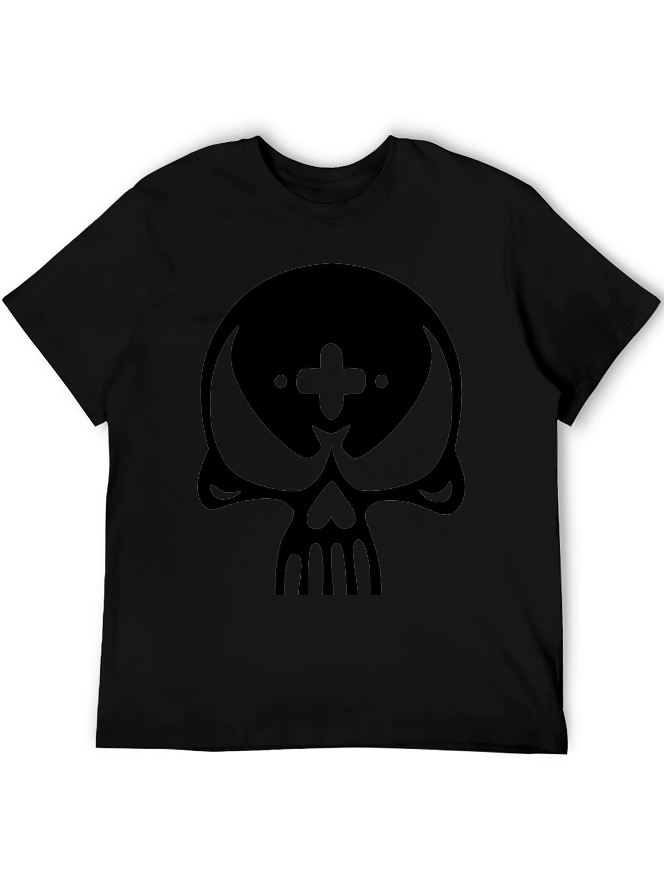 Skull Graphic Black T-Shirt - Modern Style