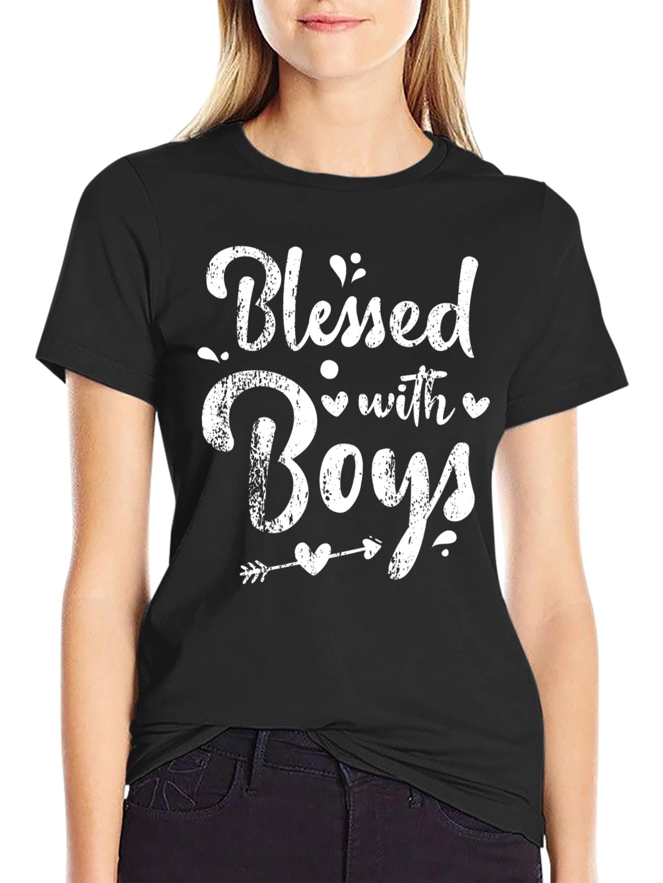 Blessed with Boys T-Shirt - Trendy Mom Tee
