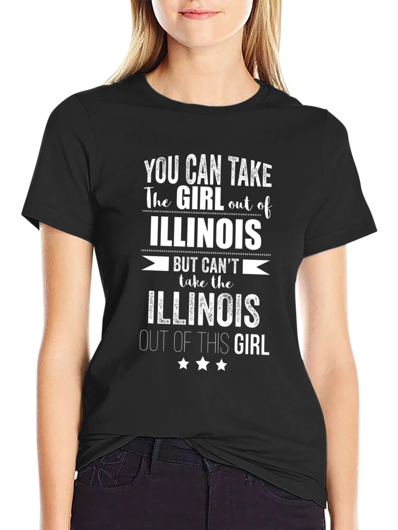 Illinois Girl T-Shirt - Novelty State Pride Tee