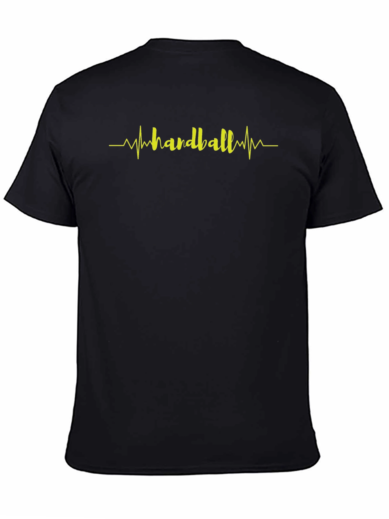 Handball Heartbeat Graphic Tee - Black T-Shirt