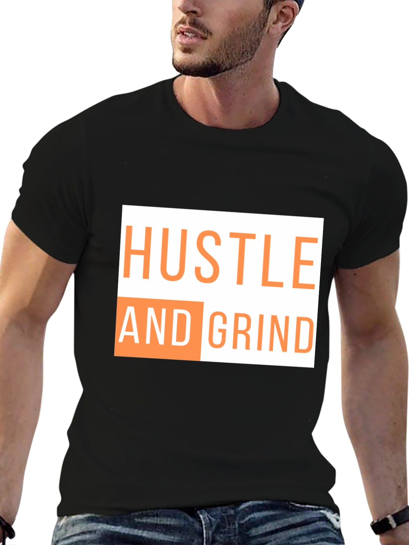 Hustle & Grind Graphic Tee - Motivational T-Shirt