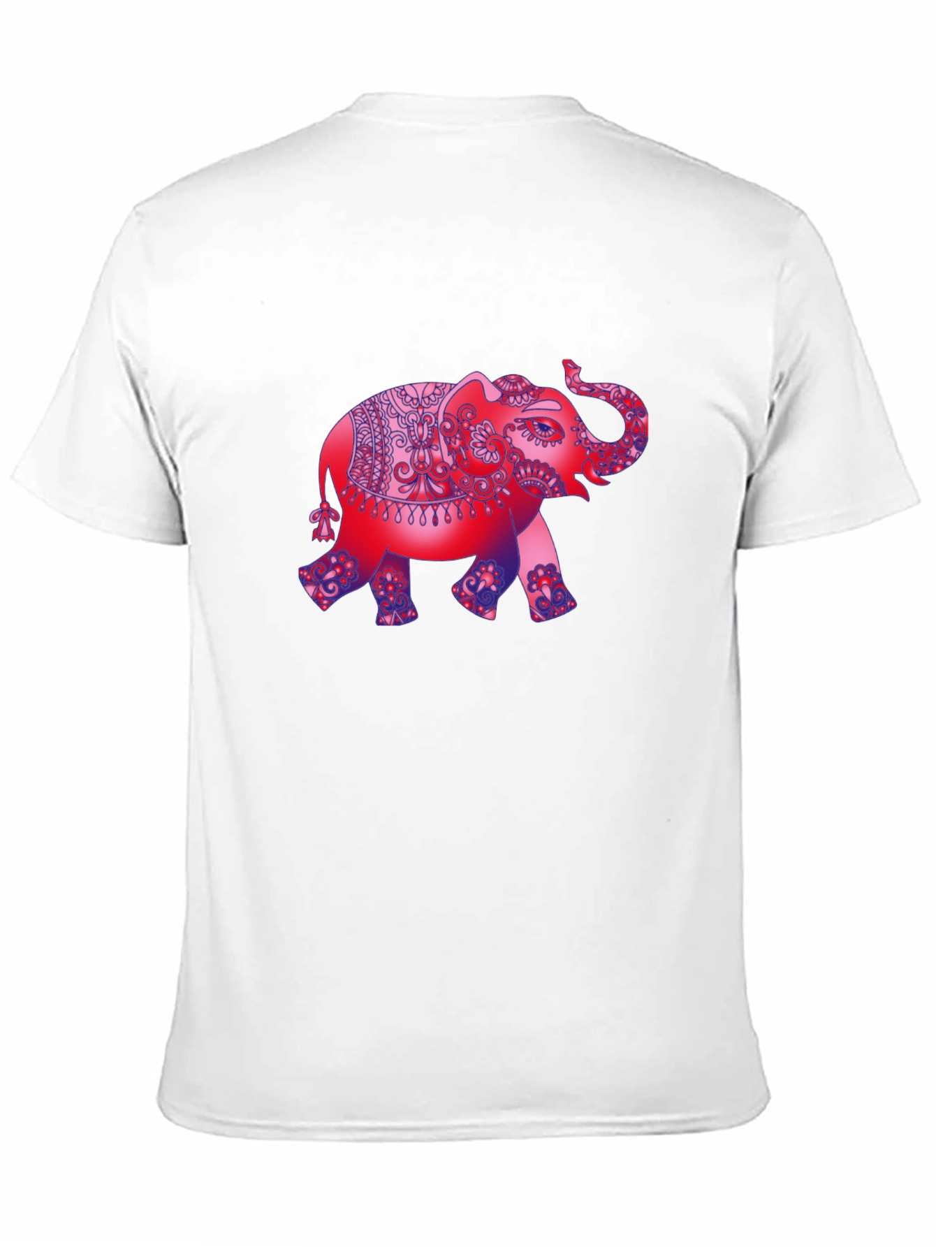 Elephant Graphic Print Black T-Shirt