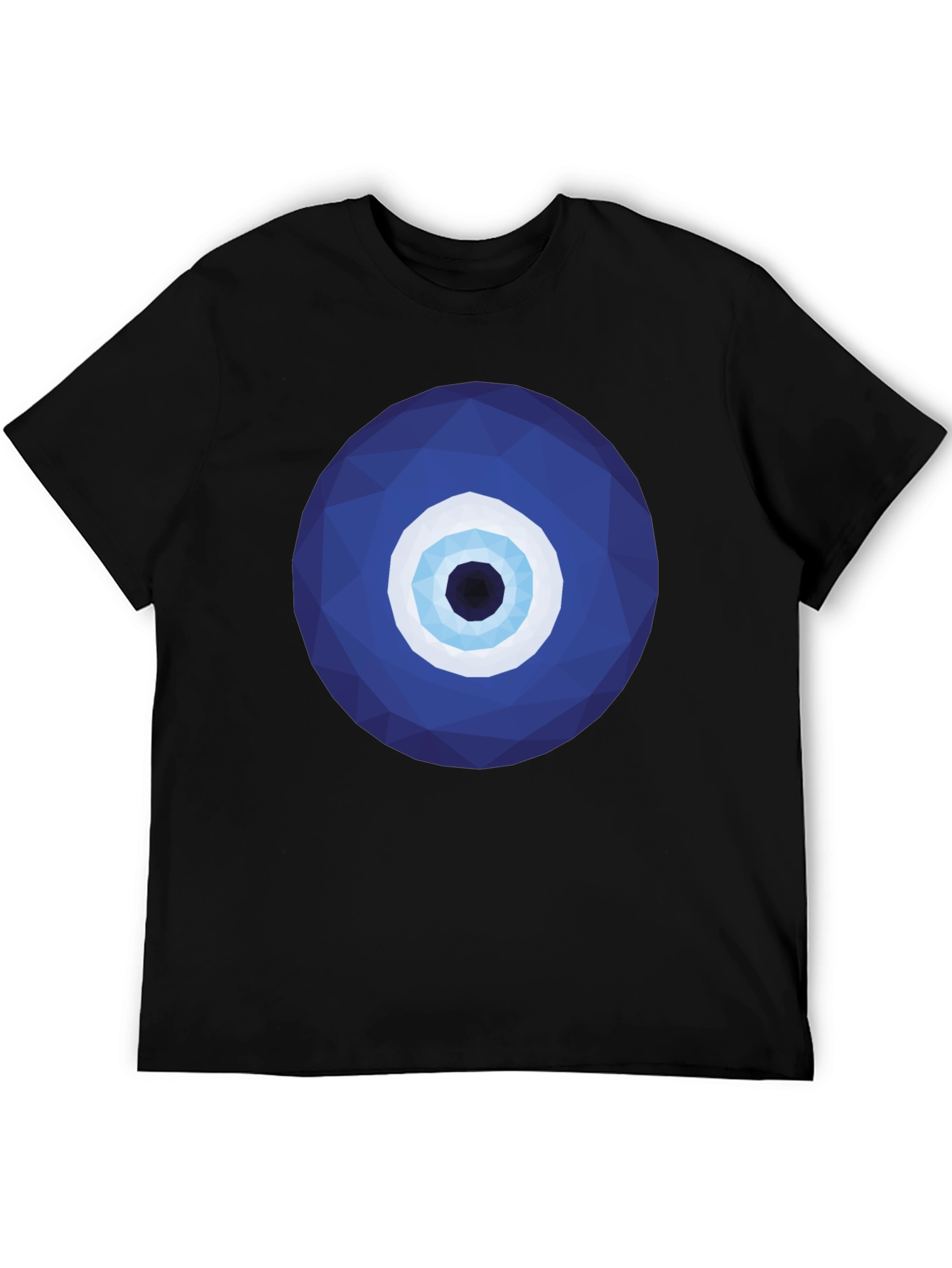 Geometric Evil Eye Graphic Tee - Stylish Protection