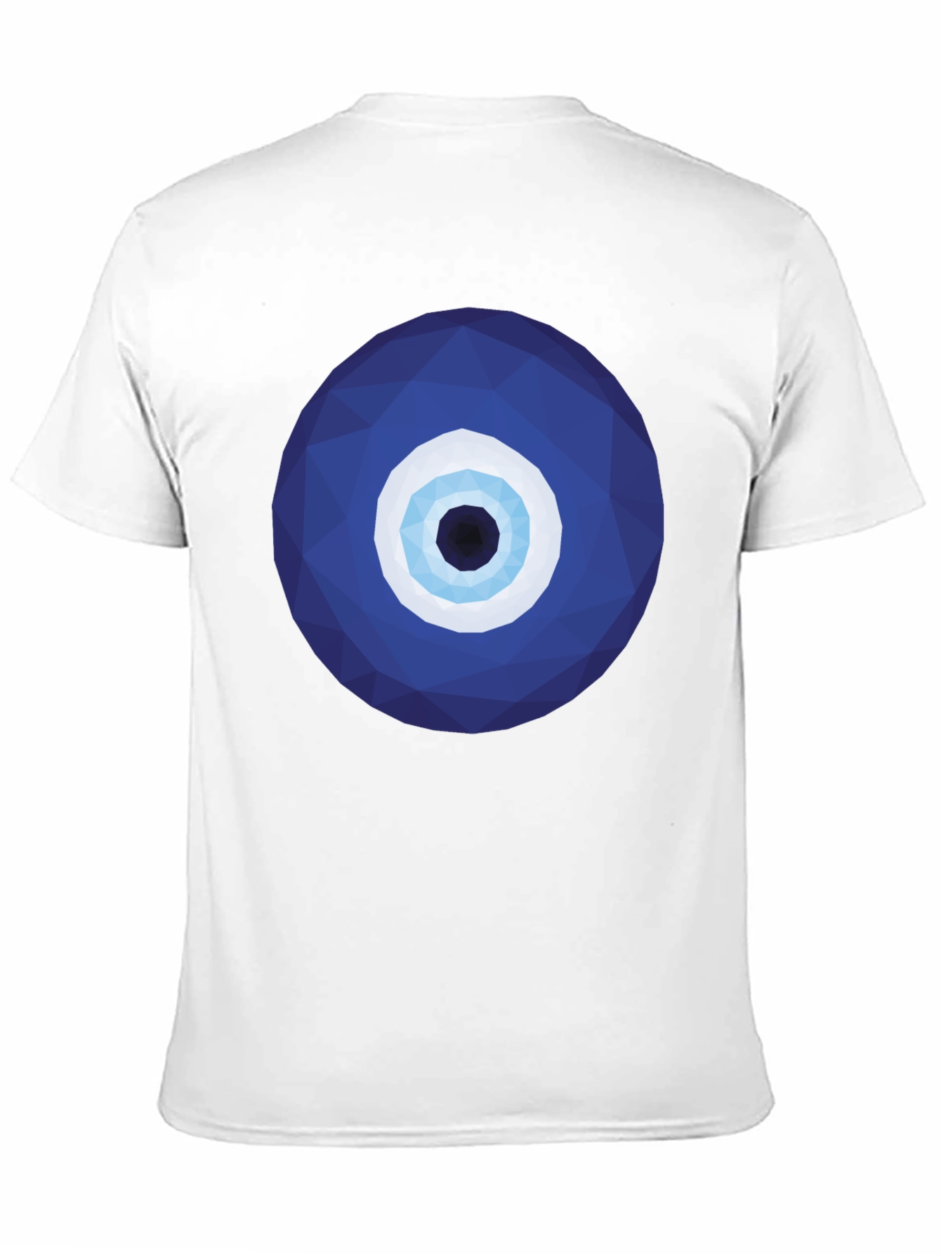 Geometric Evil Eye Graphic Tee - Stylish Protection