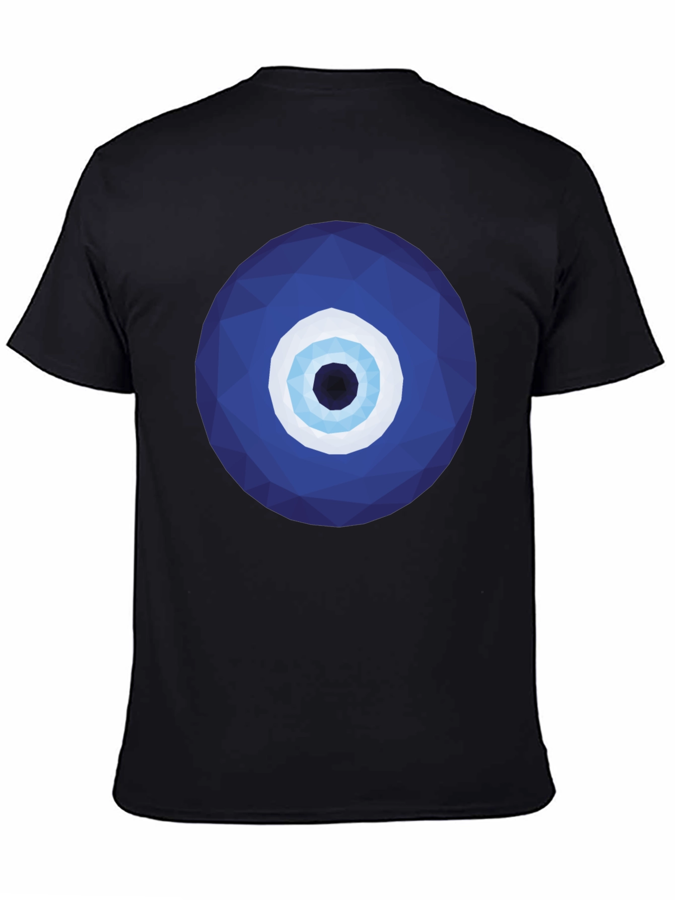 Geometric Evil Eye Graphic Tee - Stylish Protection
