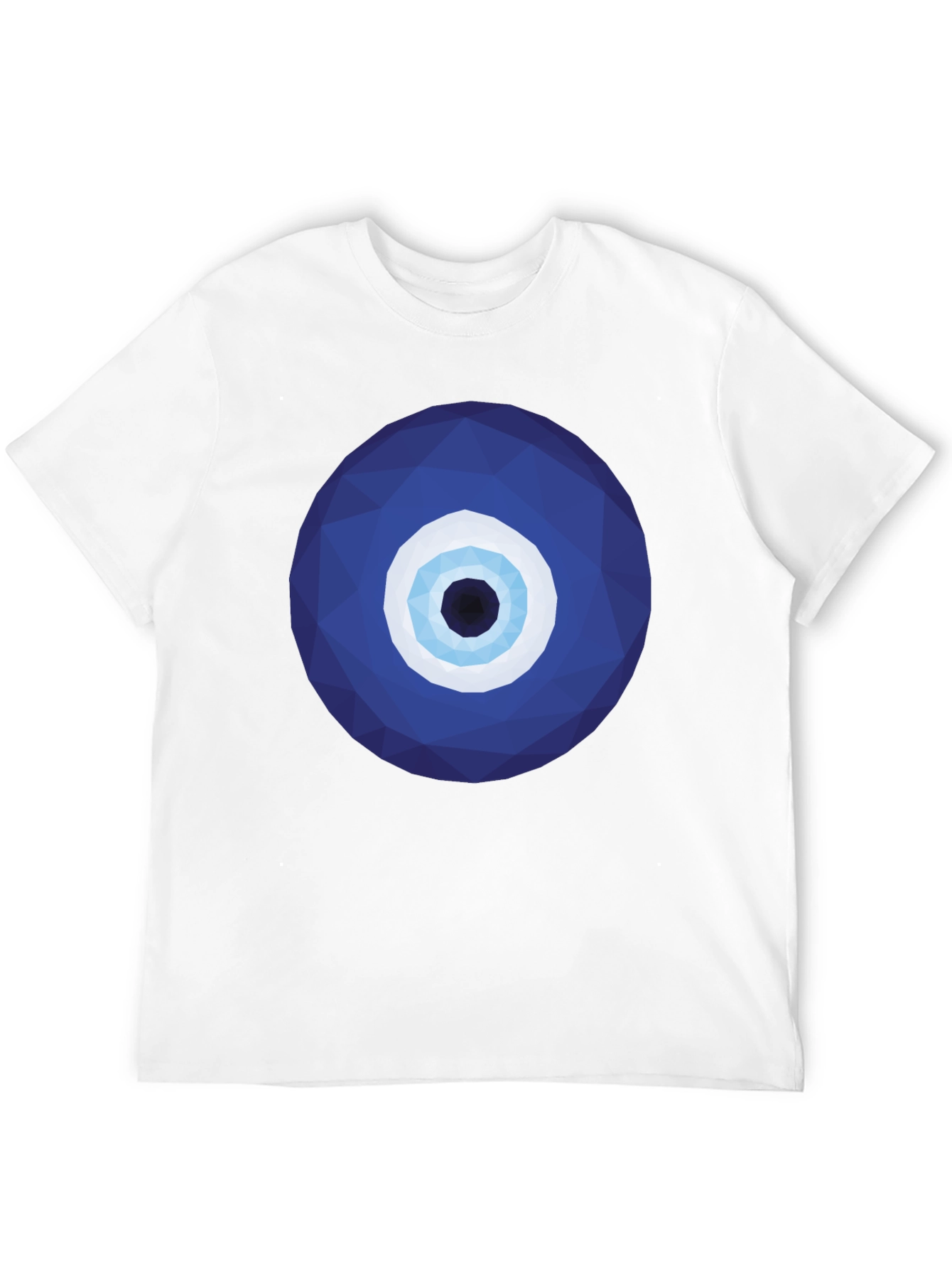Geometric Evil Eye Graphic Tee - Stylish Protection