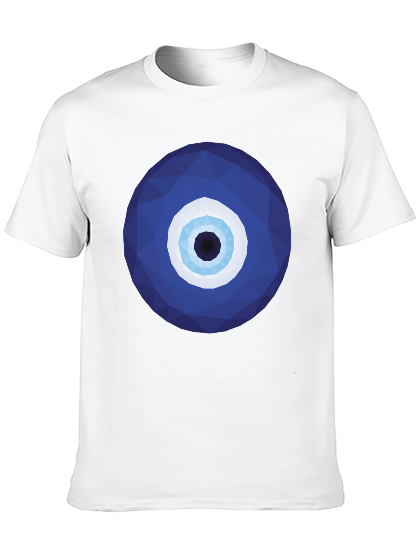 Geometric Evil Eye Graphic Tee - Stylish Protection