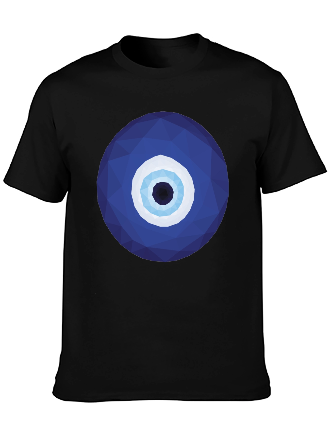 Geometric Evil Eye Graphic Tee - Stylish Protection