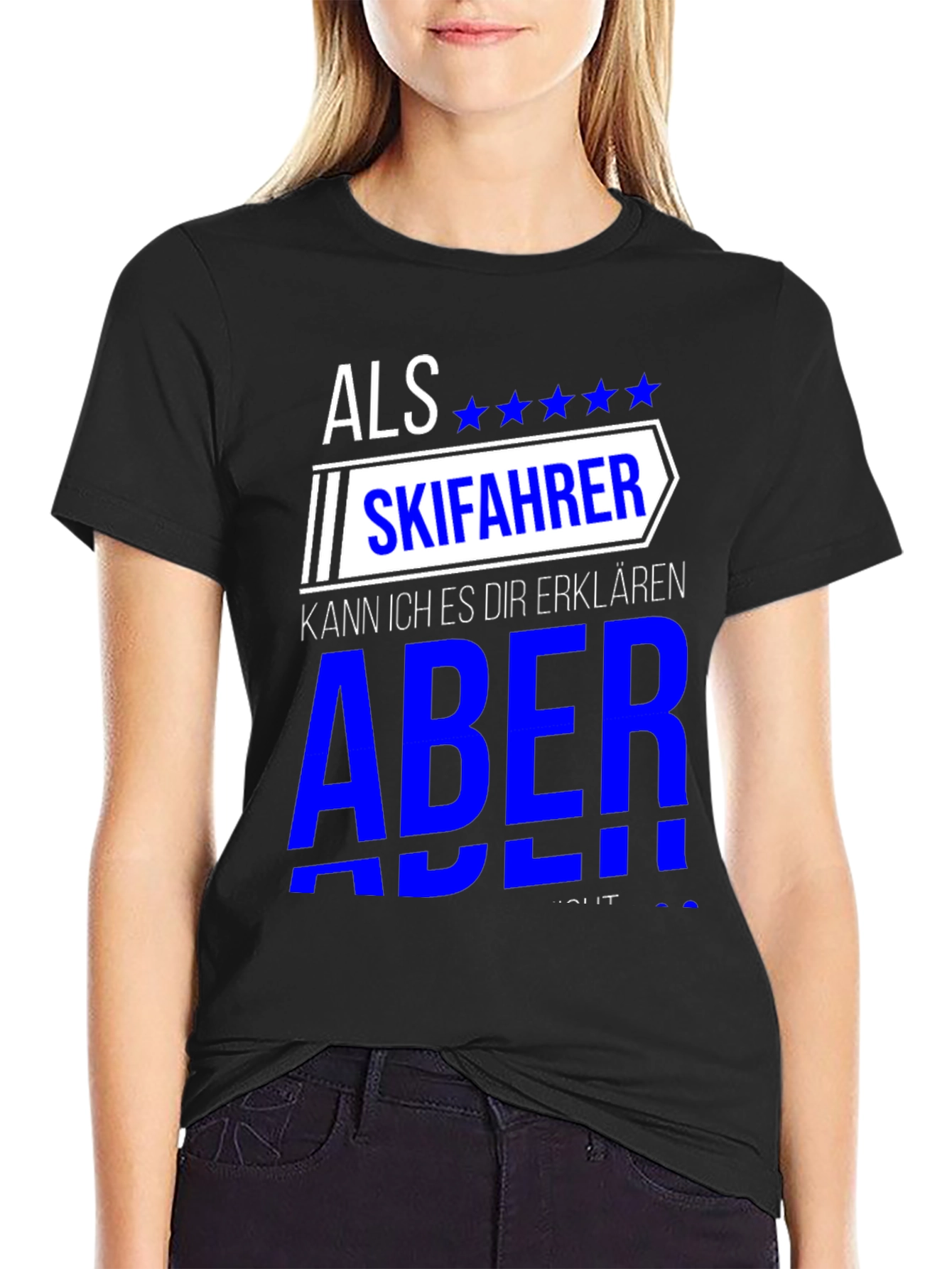 Als Skifahrer T-Shirt - Skiing Enthusiast Tee