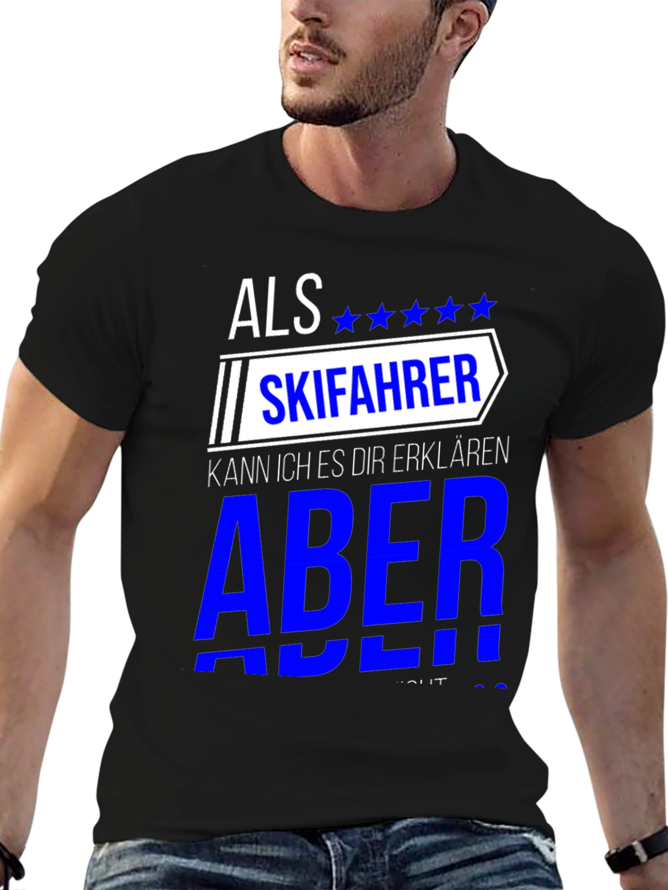 Als Skifahrer T-Shirt - Skiing Enthusiast Tee