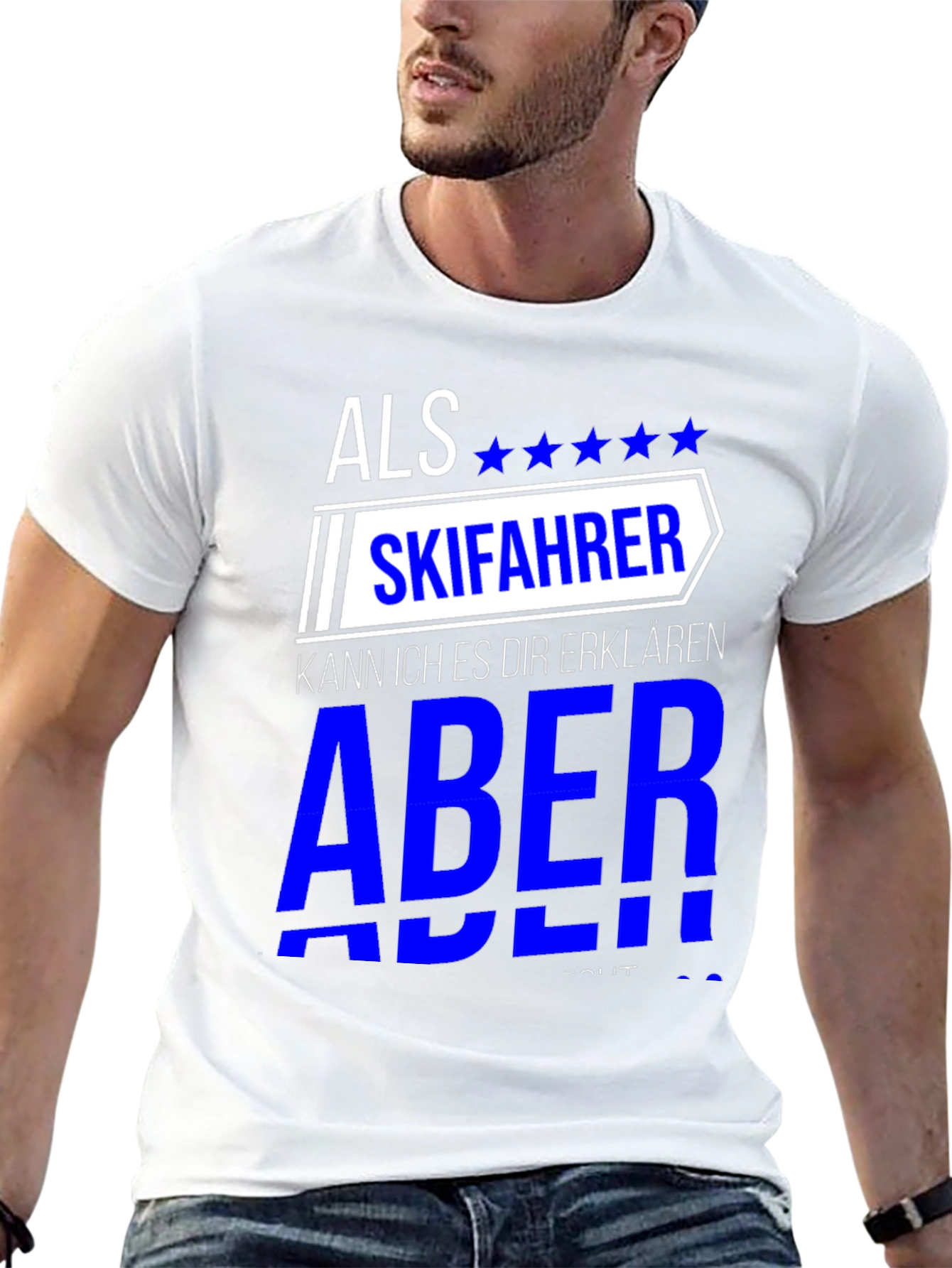 Als Skifahrer T-Shirt - Skiing Enthusiast Tee