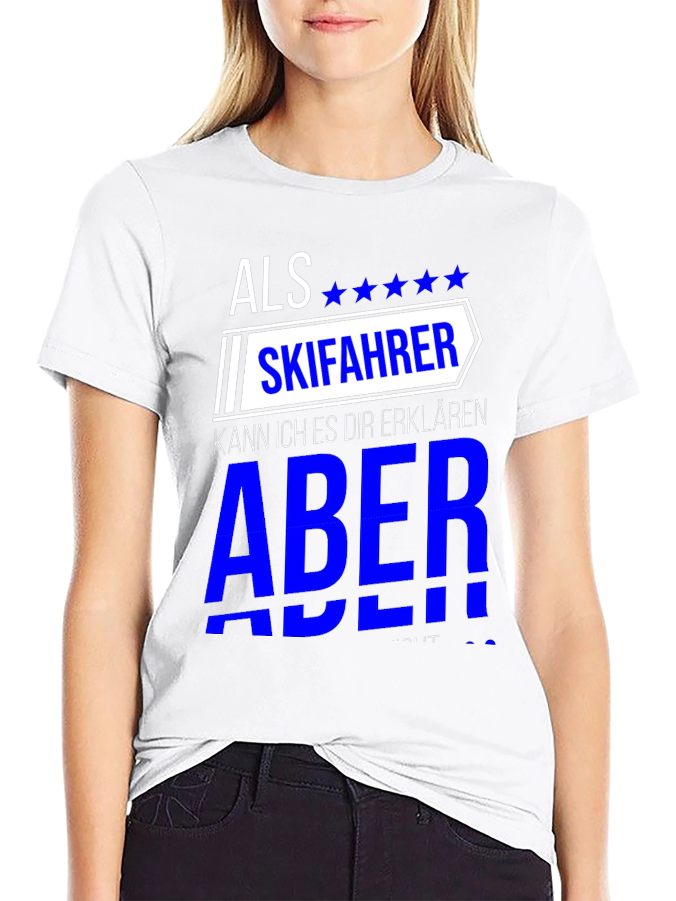 Als Skifahrer T-Shirt - Skiing Enthusiast Tee