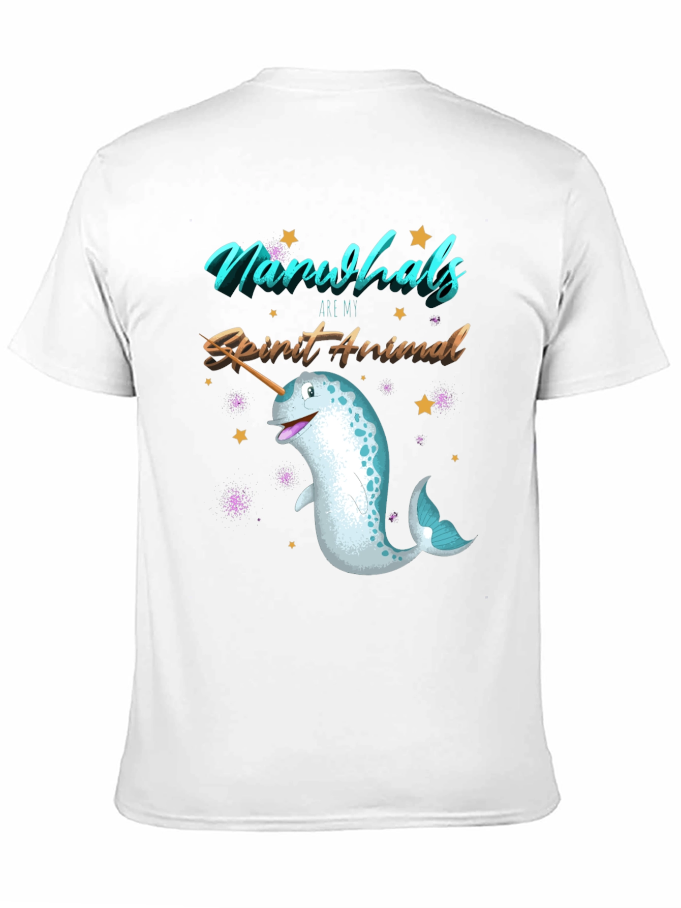 Narwhal Spirit Animal Graphic T-Shirt