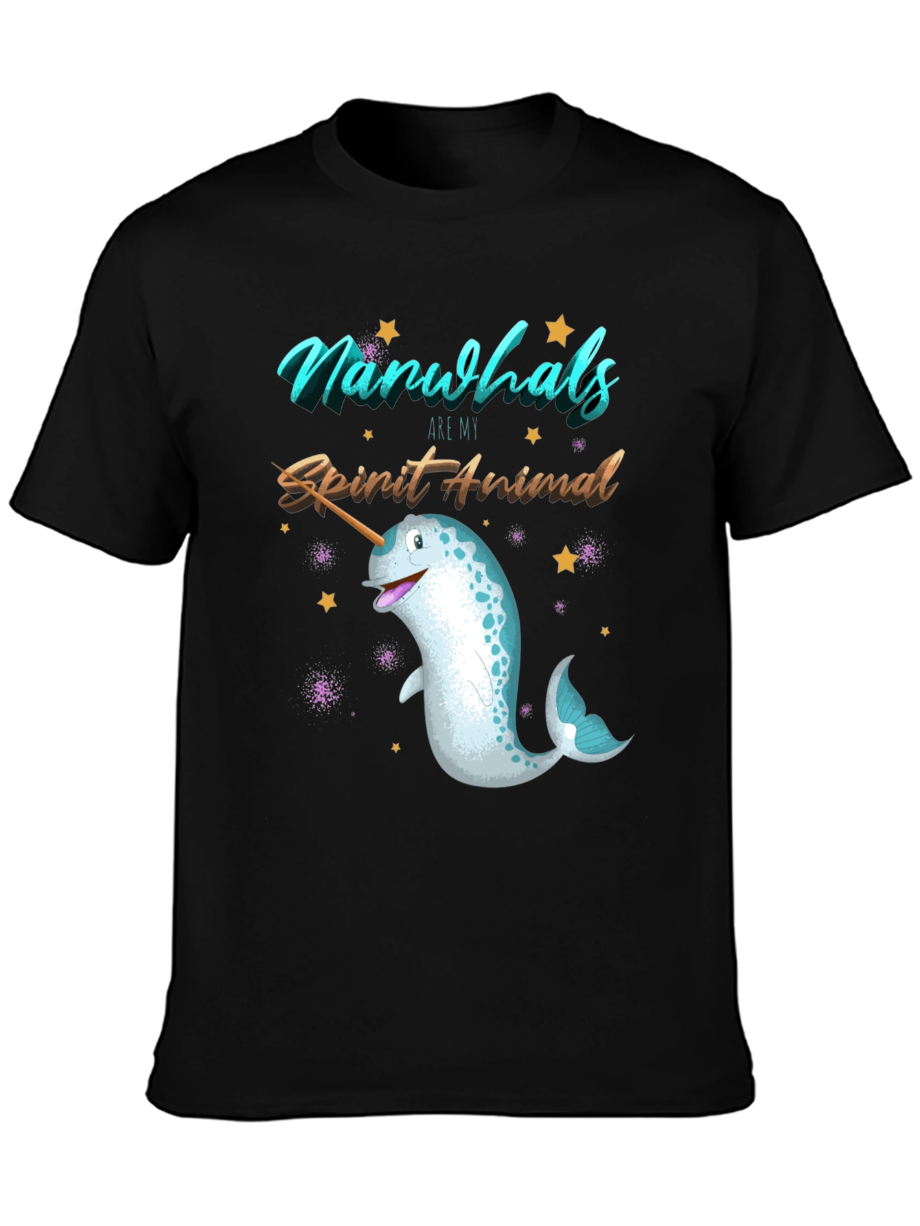 Narwhal Spirit Animal Graphic T-Shirt