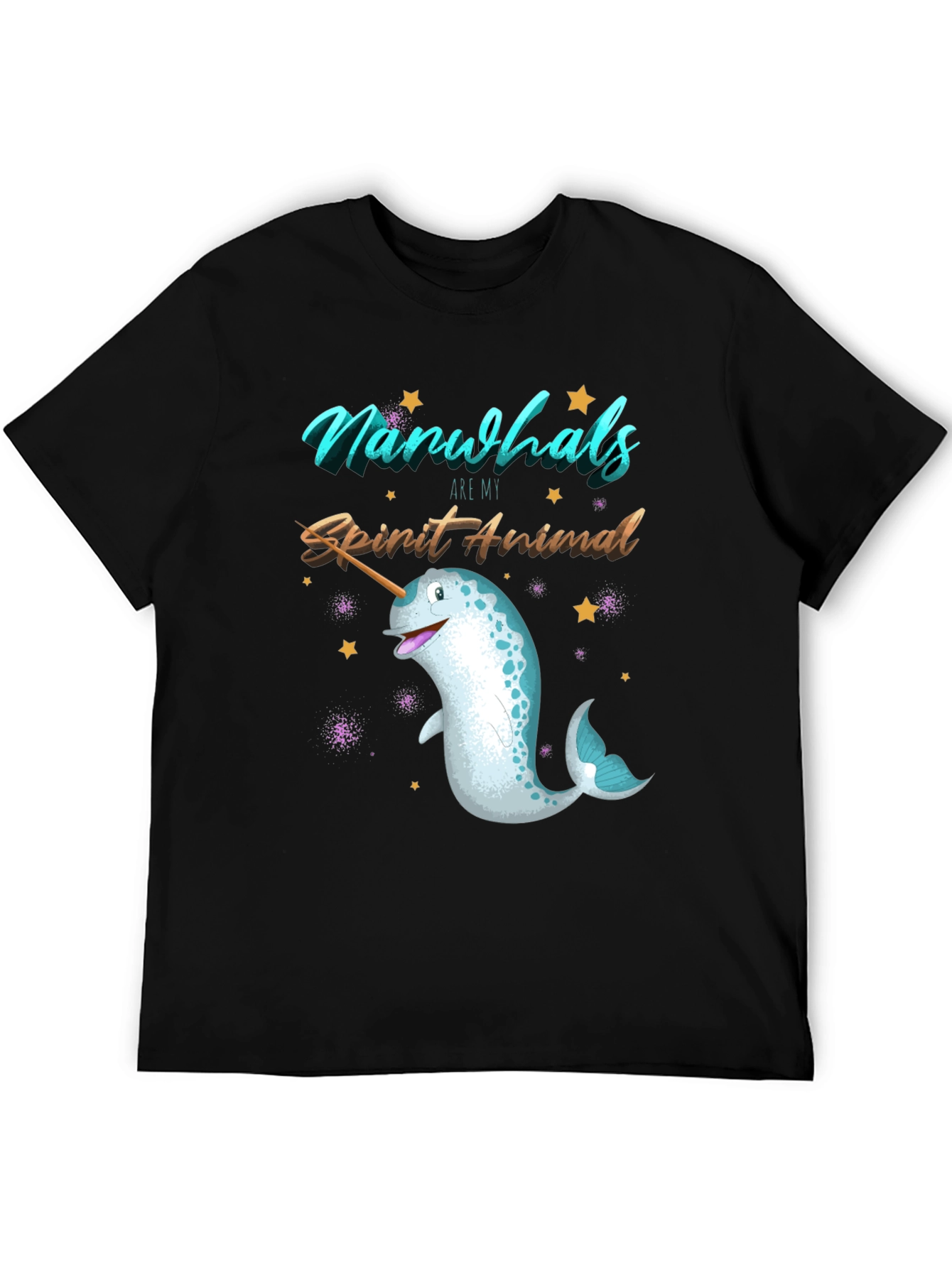 Narwhal Spirit Animal Graphic T-Shirt