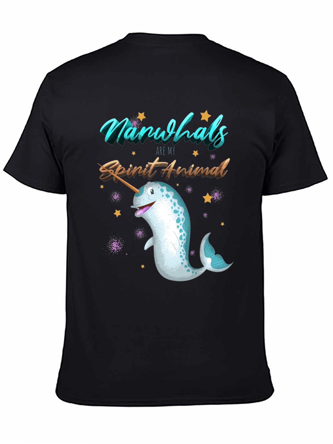 Narwhal Spirit Animal Graphic T-Shirt