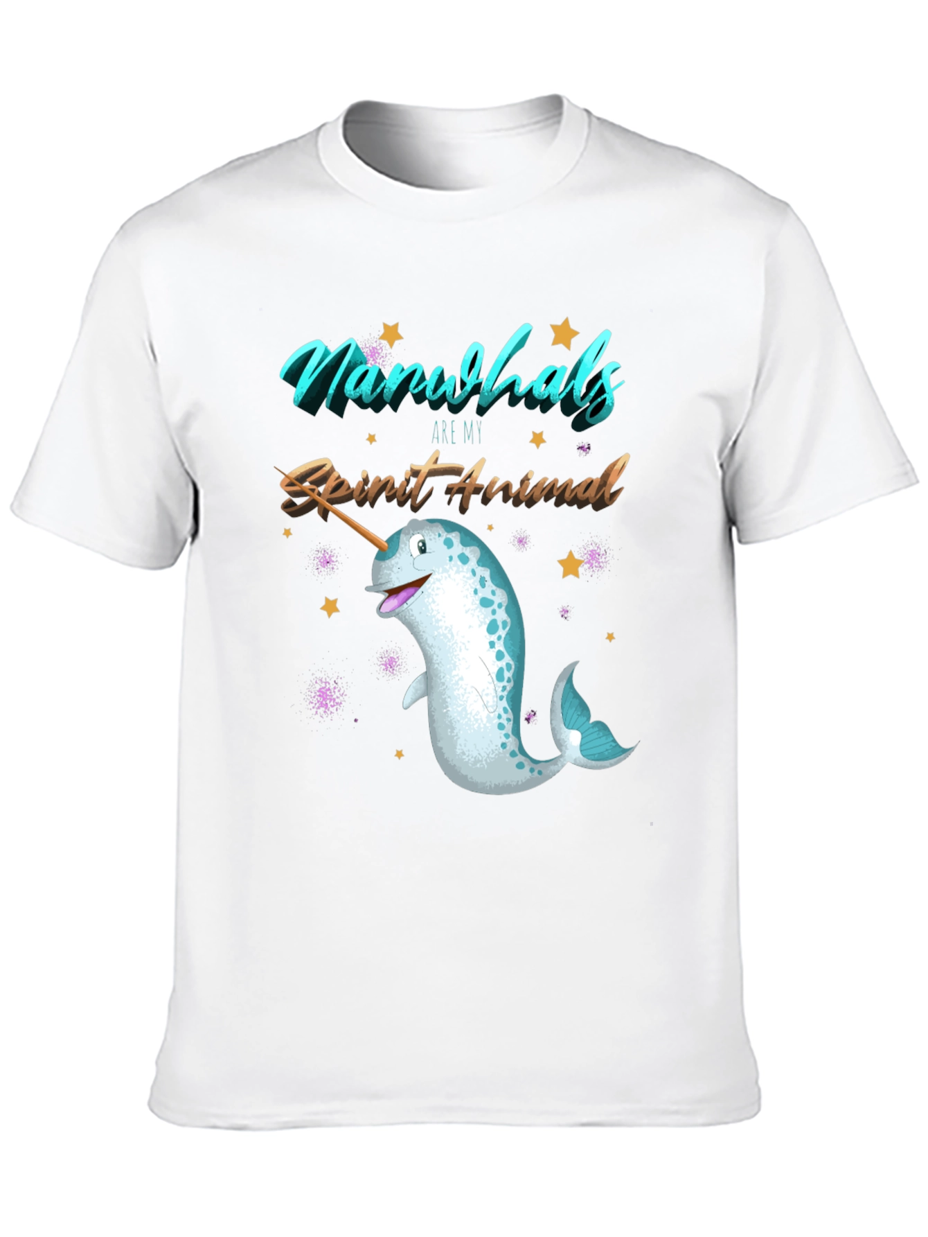 Narwhal Spirit Animal Graphic T-Shirt