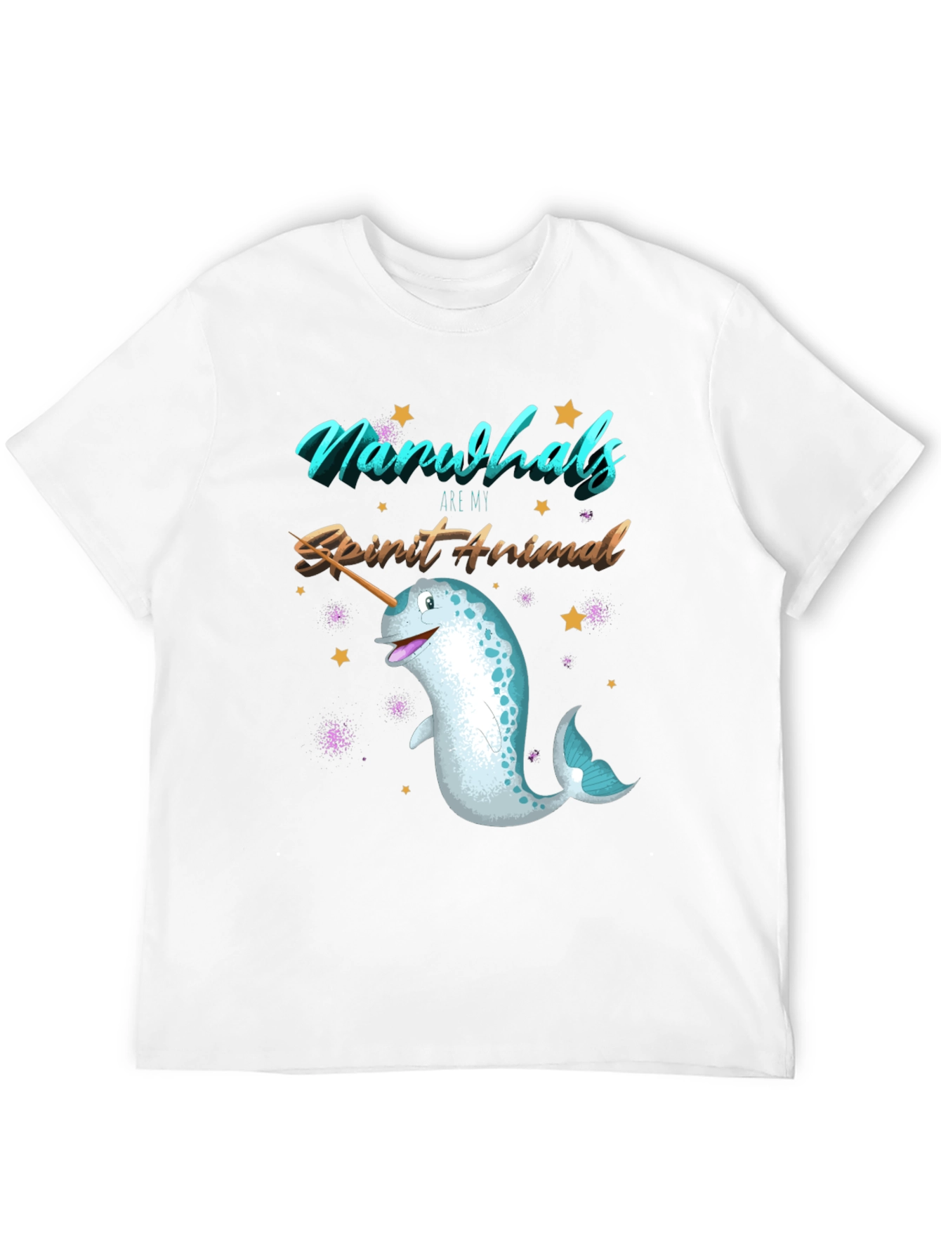 Narwhal Spirit Animal Graphic T-Shirt