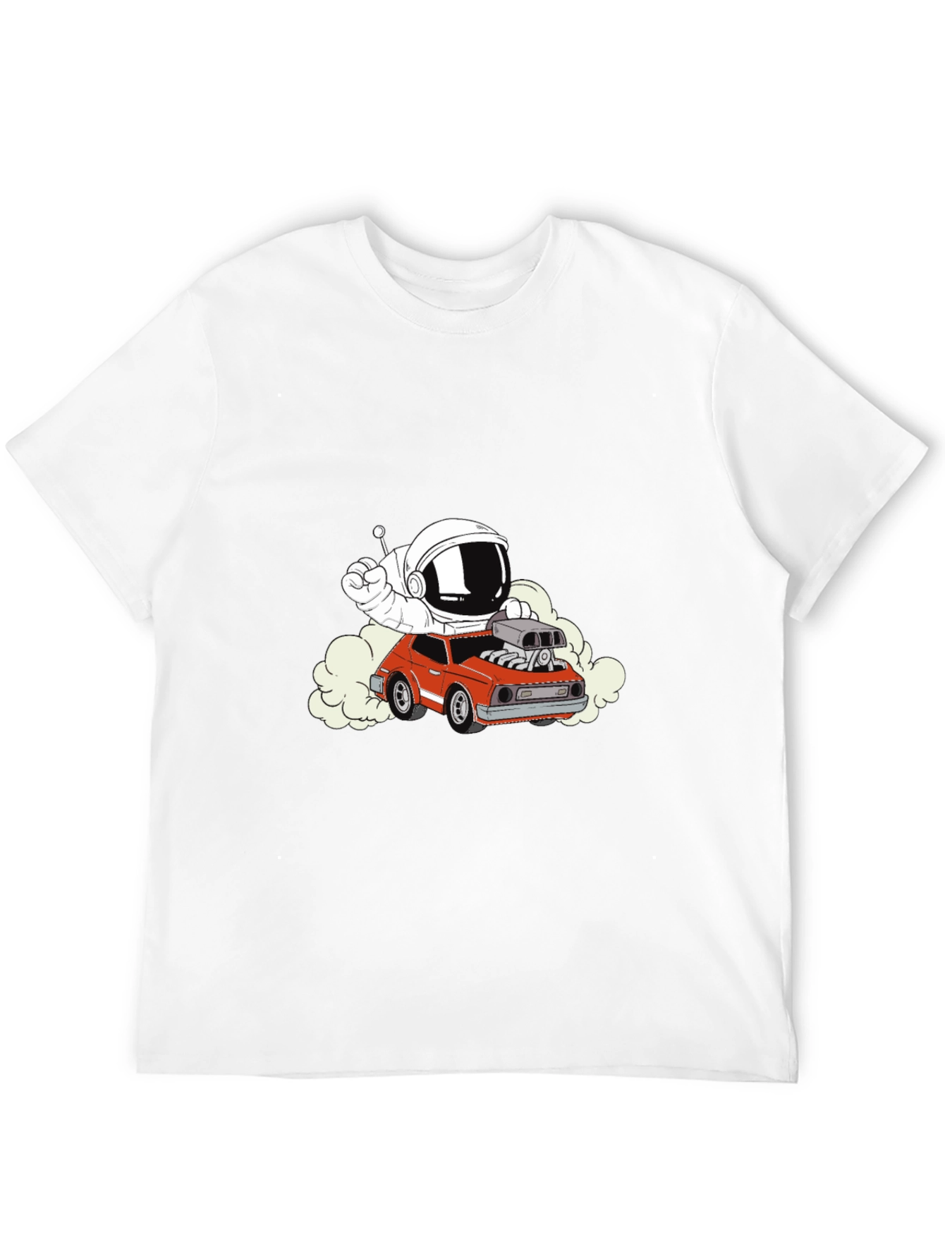 Astronaut Racing T-Shirt - Cool Graphic Tee