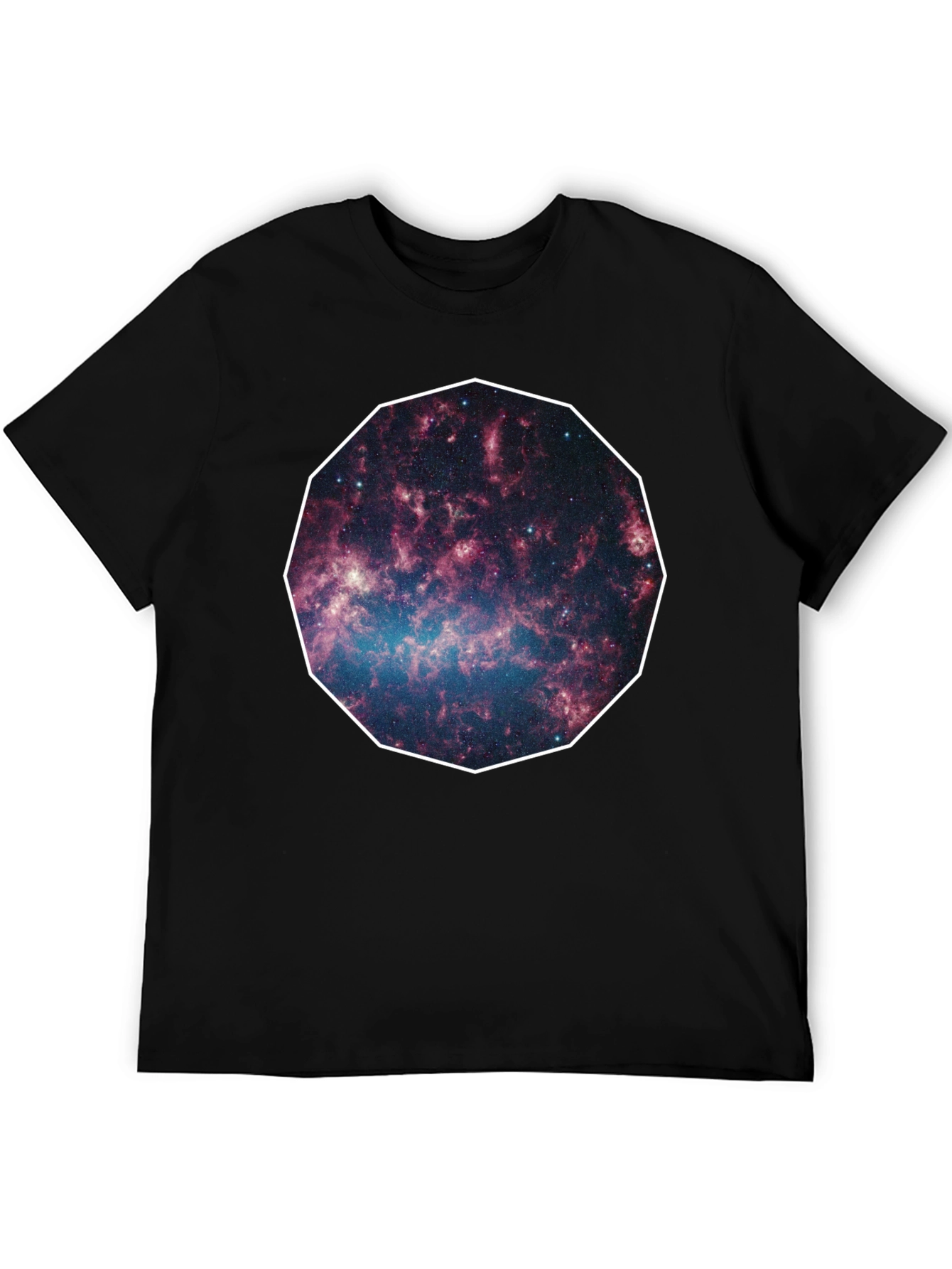Galaxy Print Black Tee