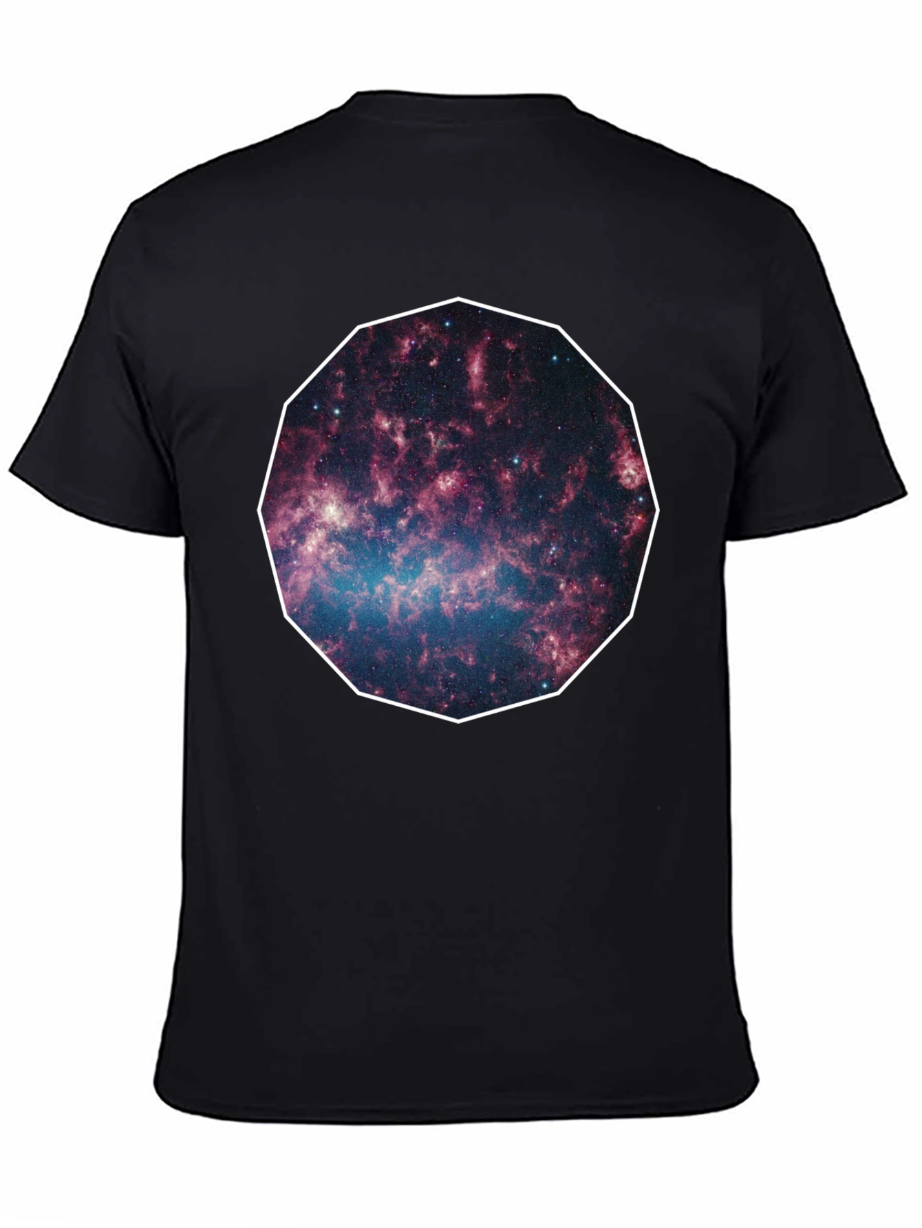 Galaxy Print Black Tee