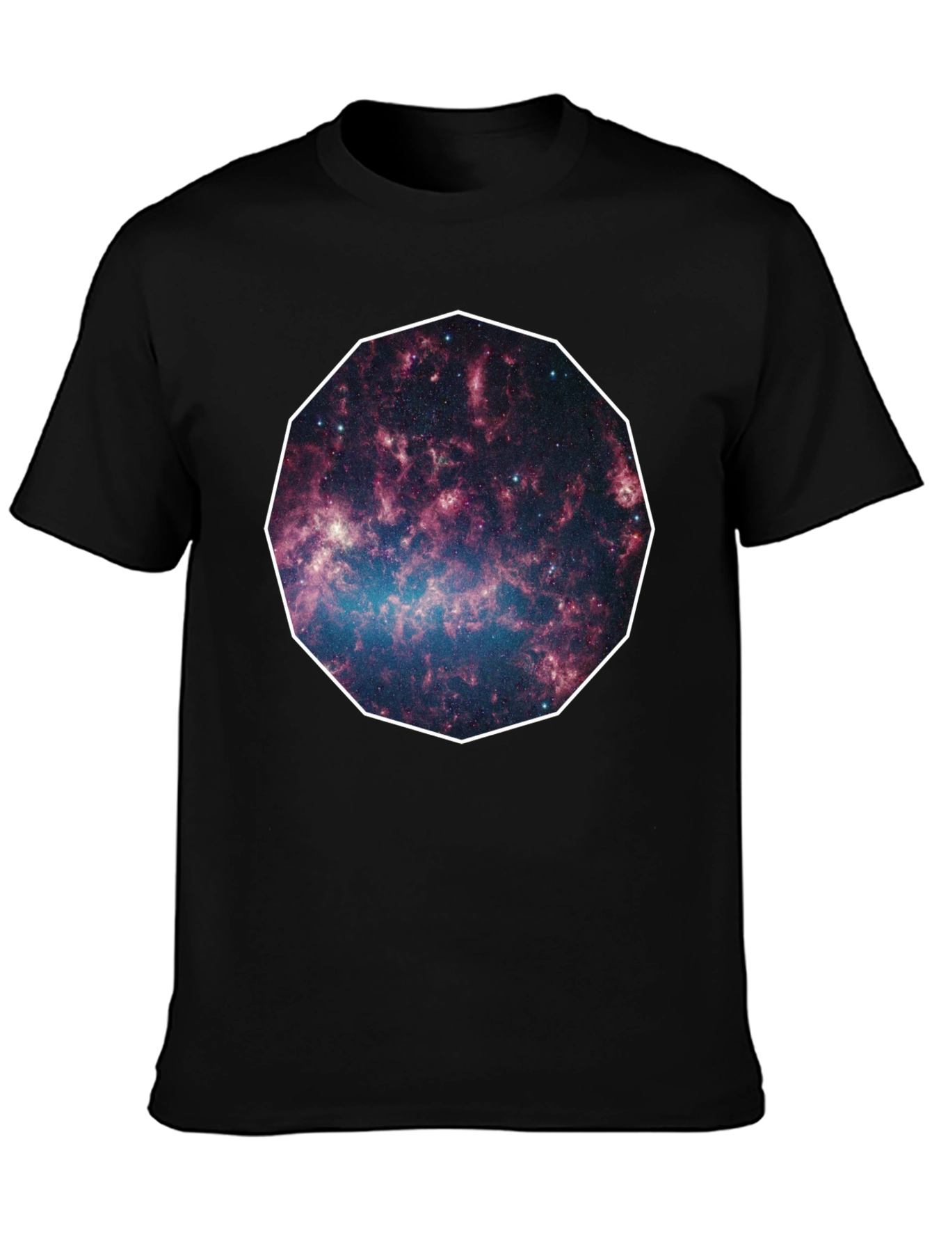 Galaxy Print Black Tee