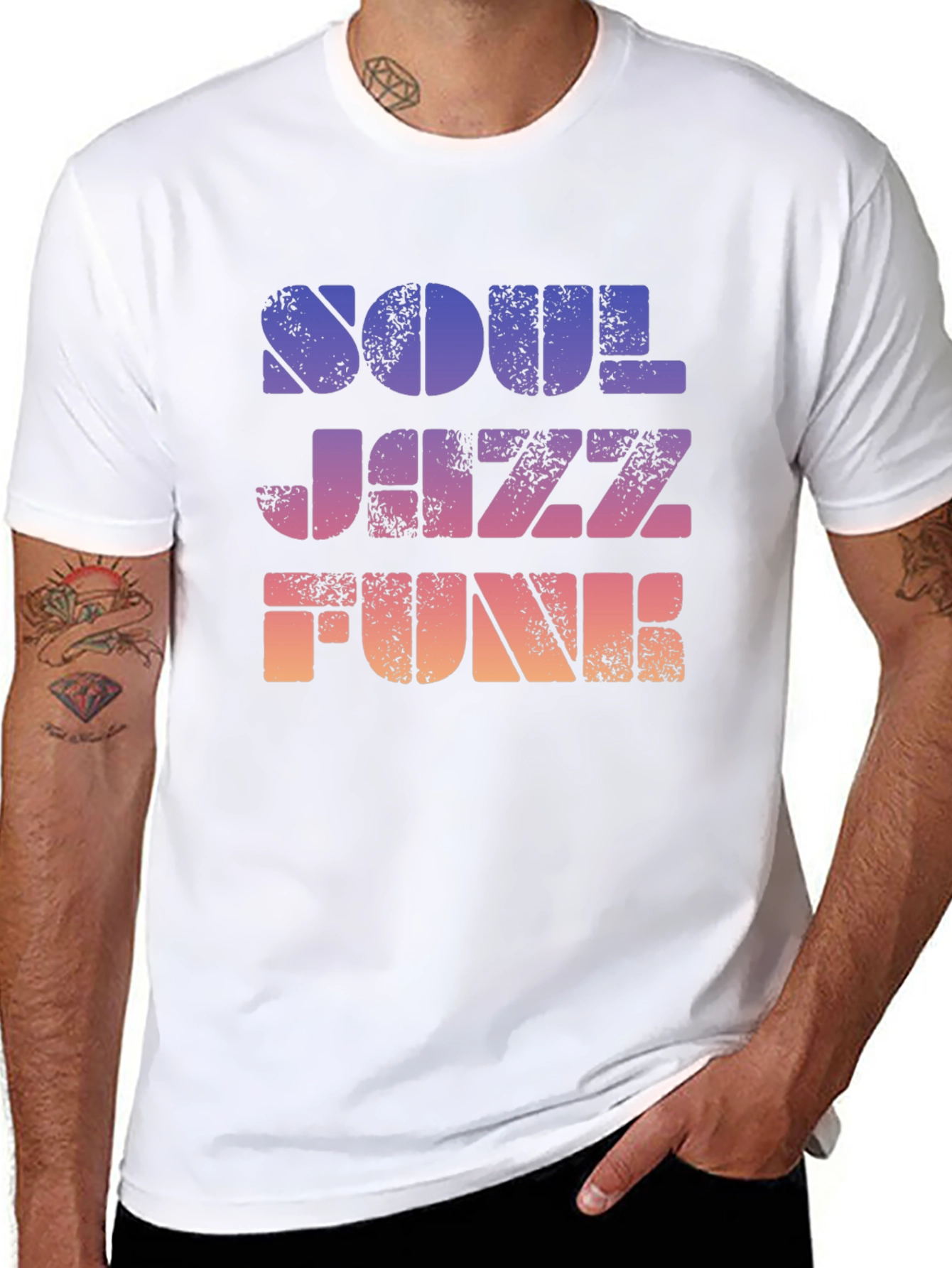 Soul Jazz Funk Retro Graphic T-Shirt