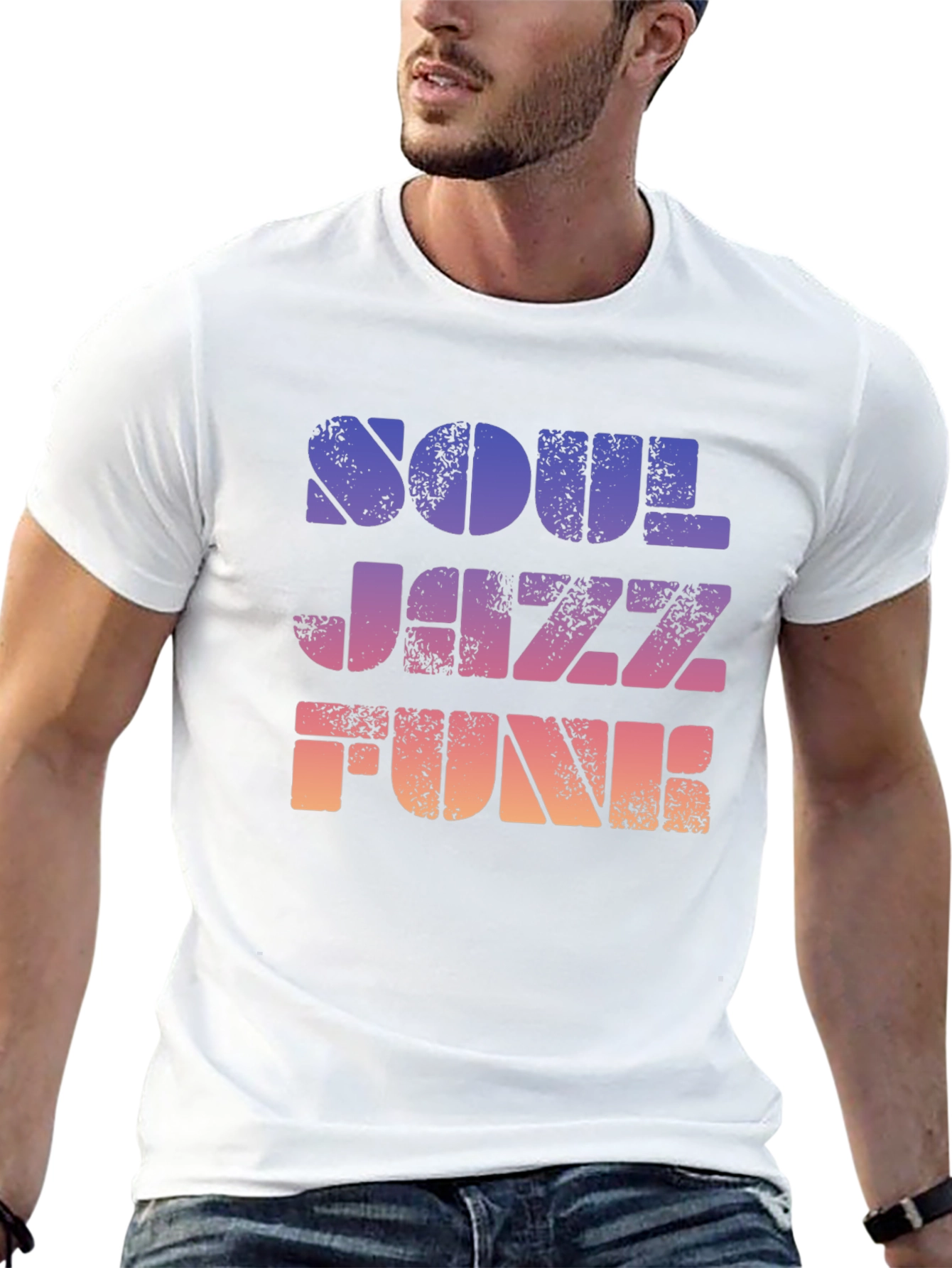 Soul Jazz Funk Retro Graphic T-Shirt