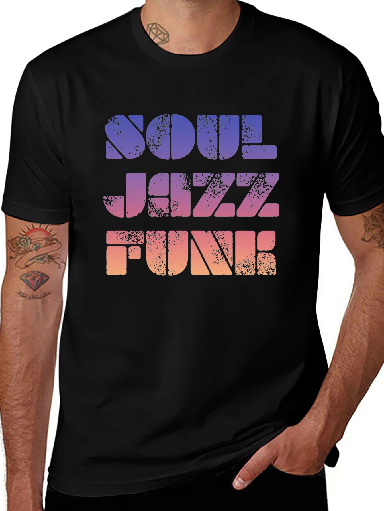 Soul Jazz Funk Retro Graphic T-Shirt