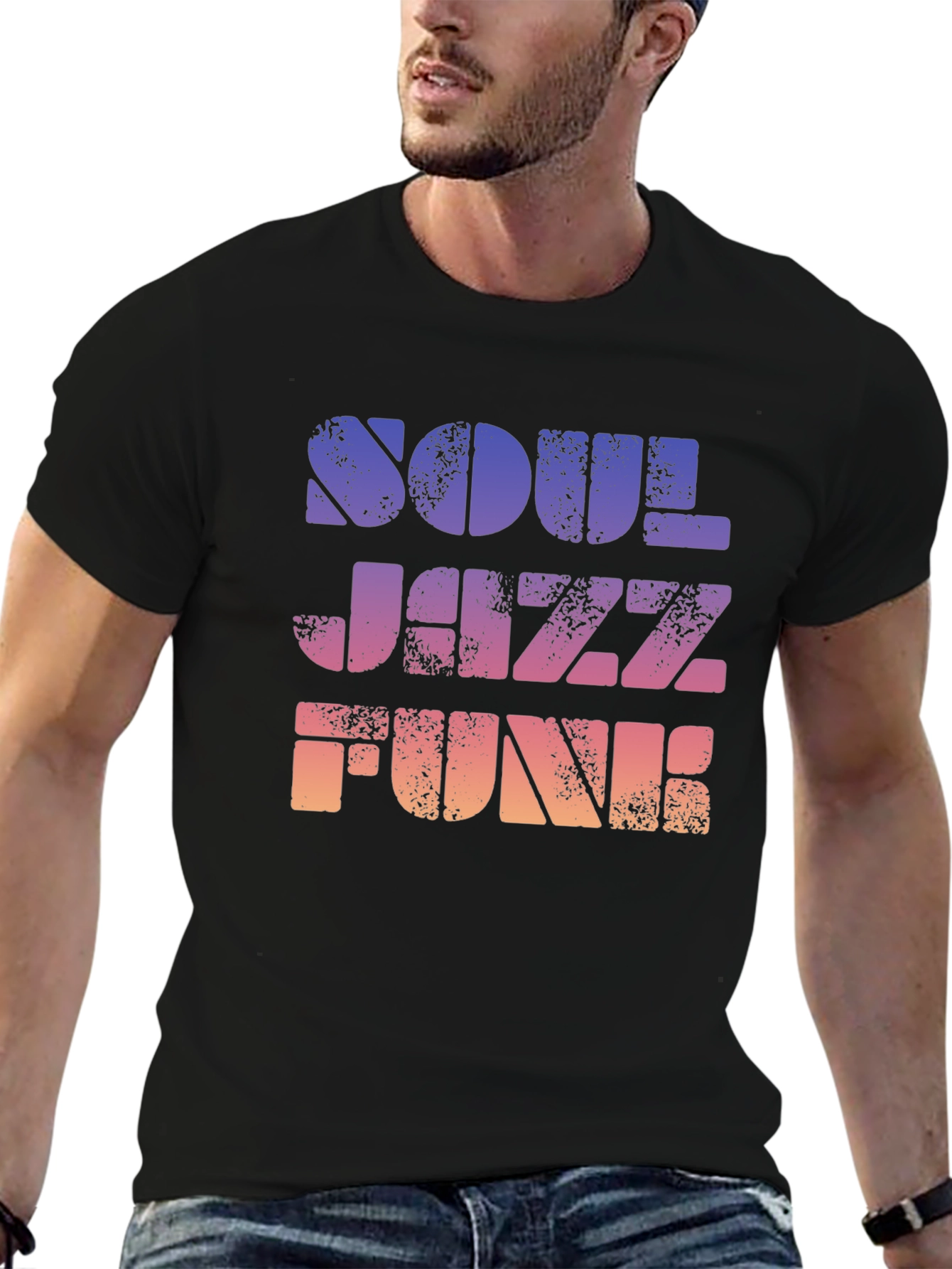Soul Jazz Funk Retro Graphic T-Shirt