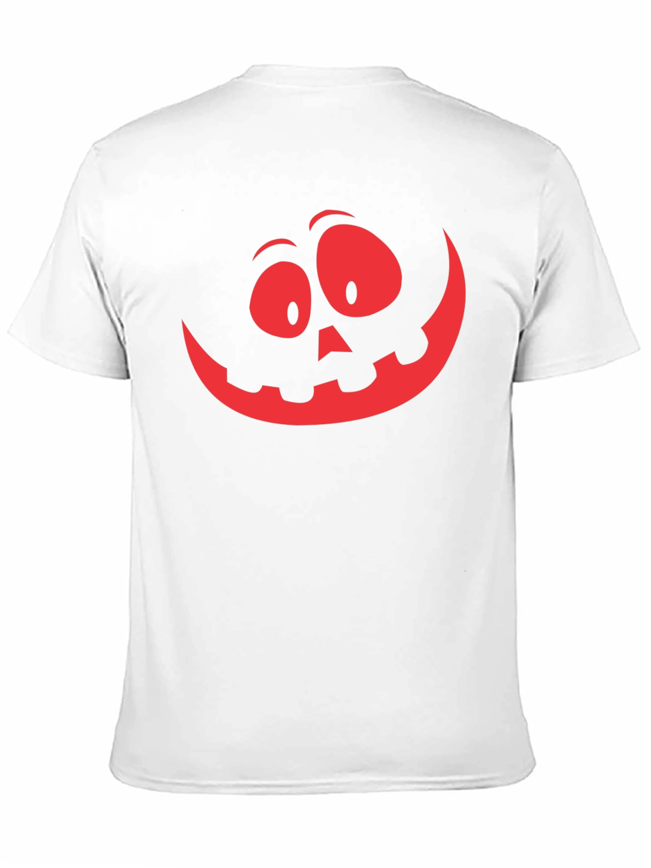 Spooky Pumpkin Face Graphic Tee - Halloween Shirt