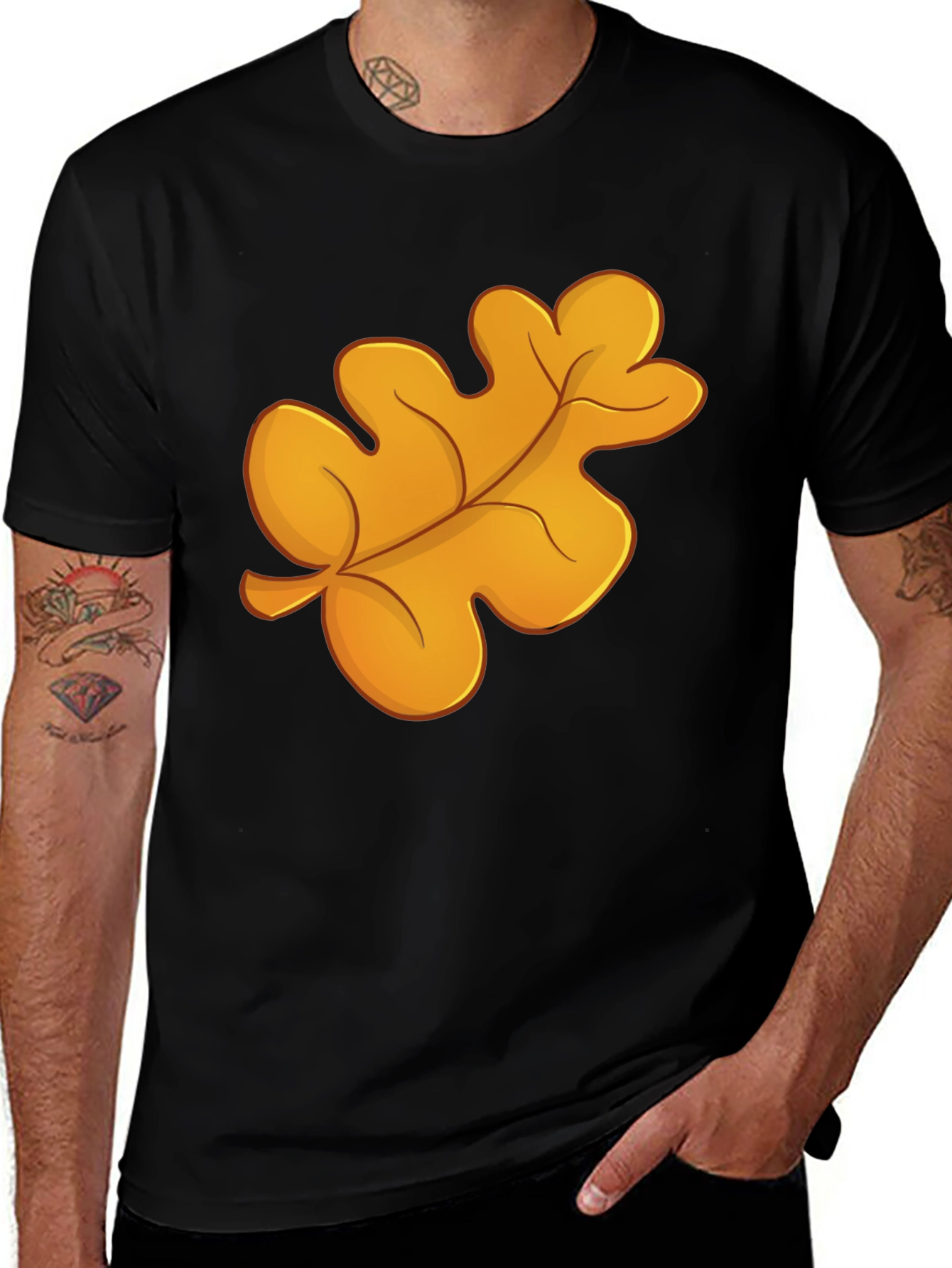 Oak Leaf Graphic Tee - Casual Comfort