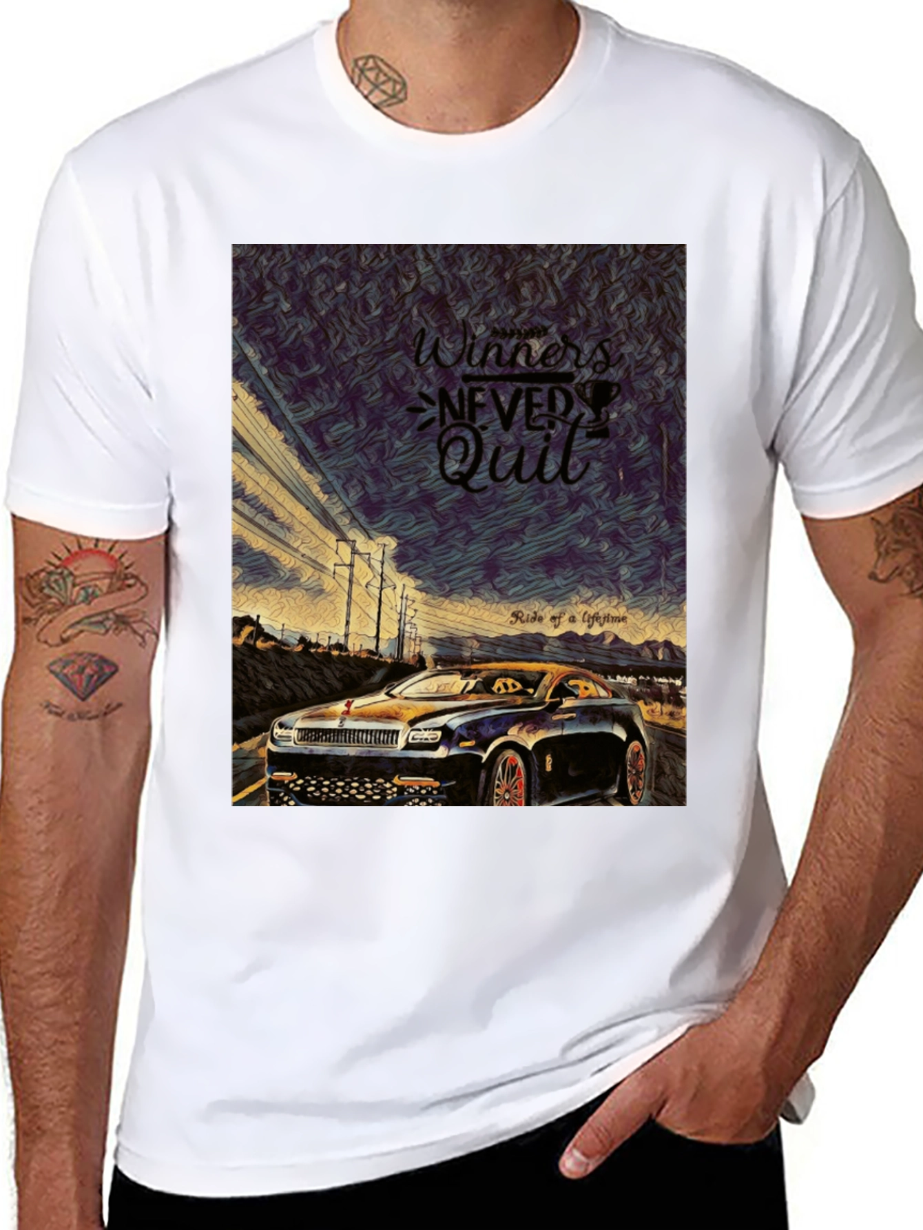 Winners Never Quit Graphic Tee