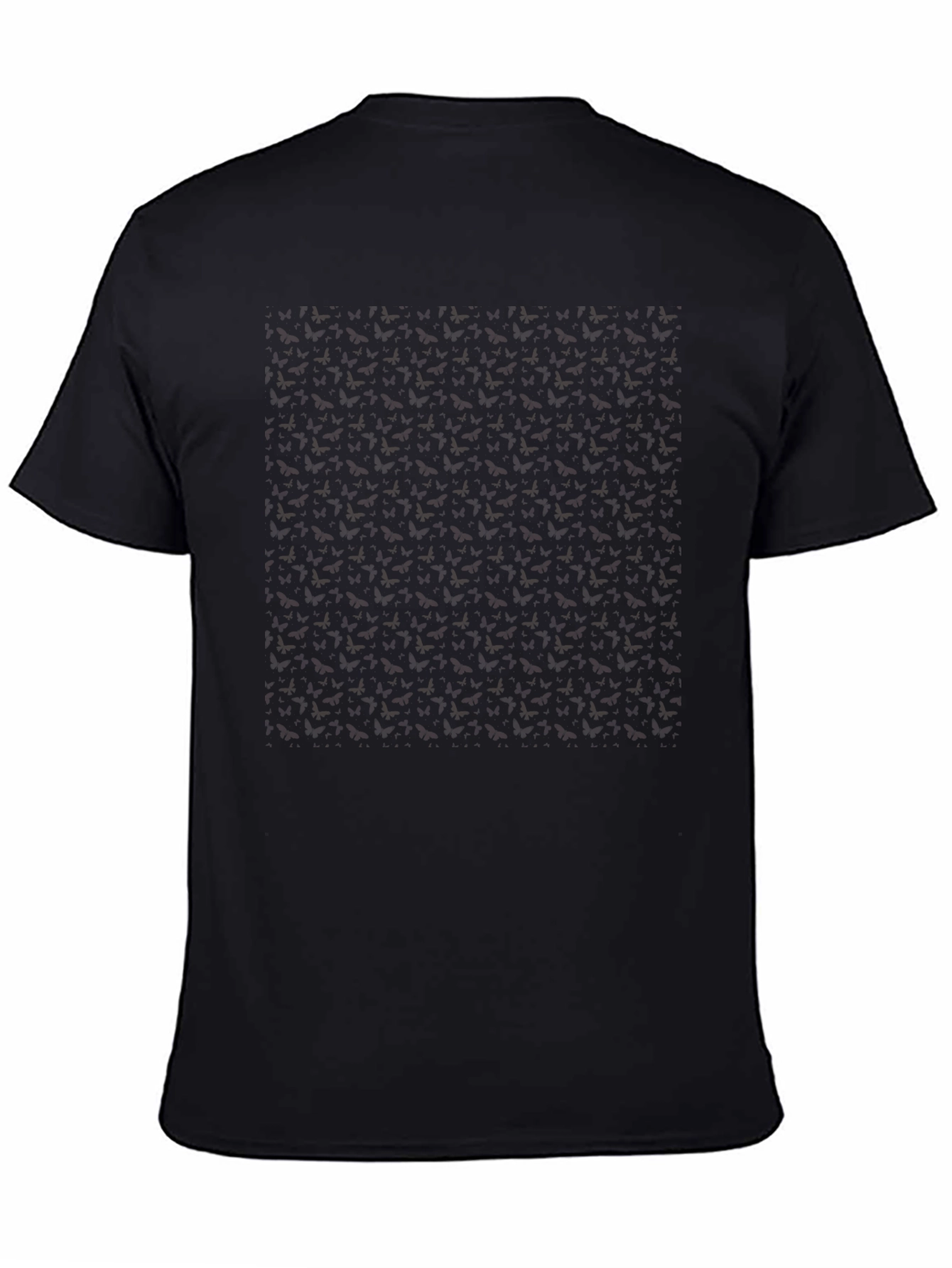 Patterned Black T-Shirt - Modern Casual Style