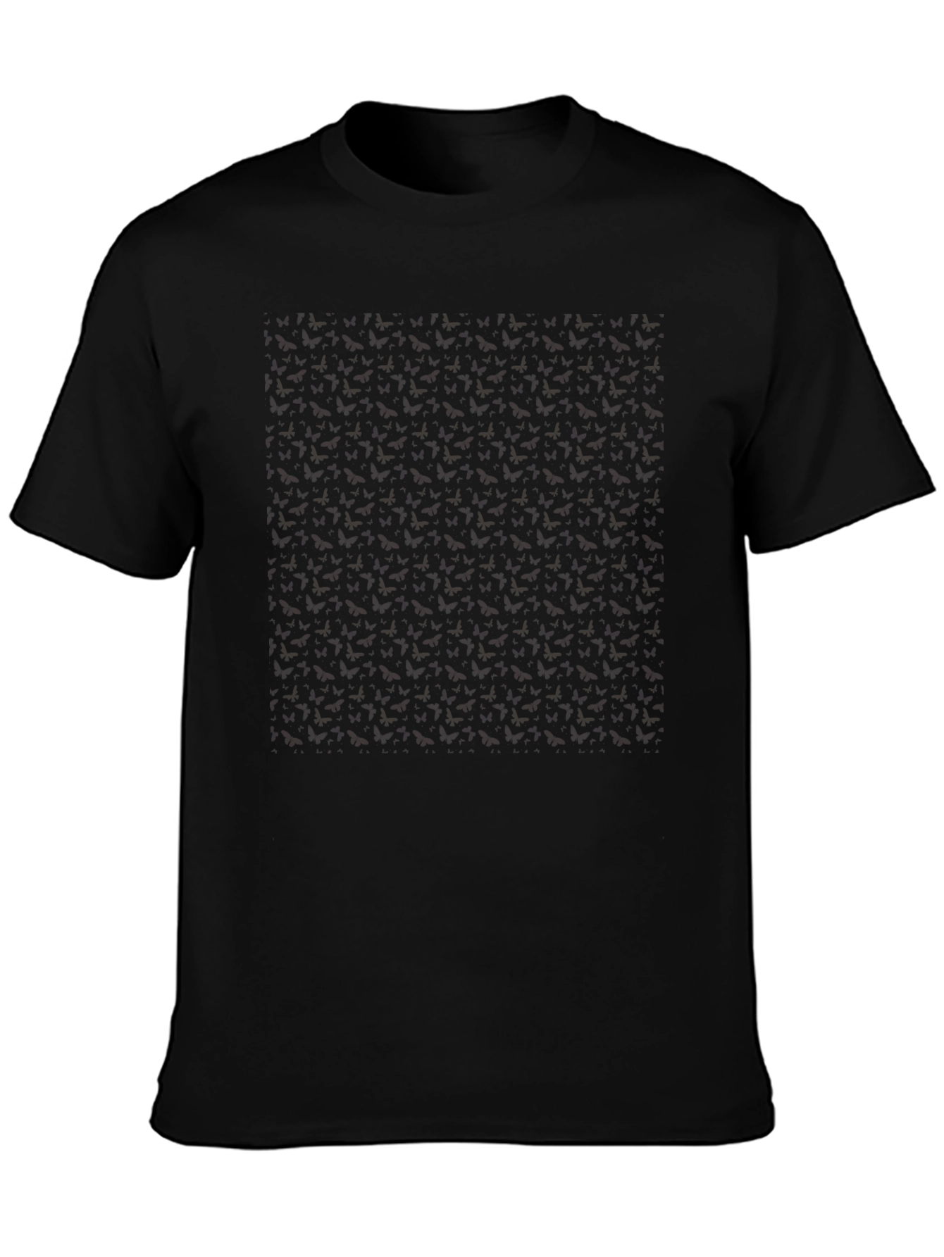 Patterned Black T-Shirt - Modern Casual Style