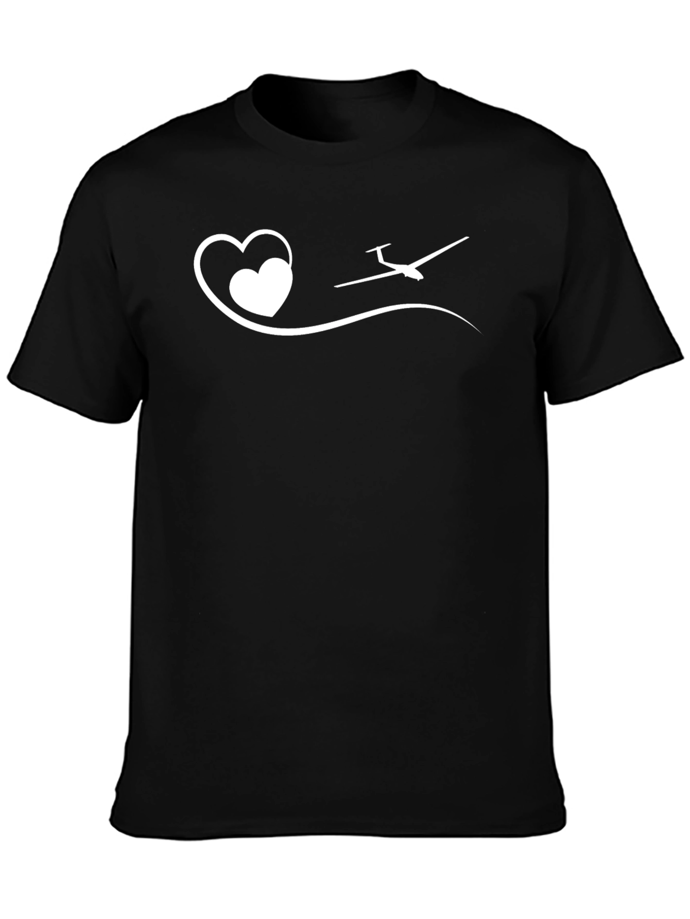Love Gliding T-Shirt - Black Aviation Tee