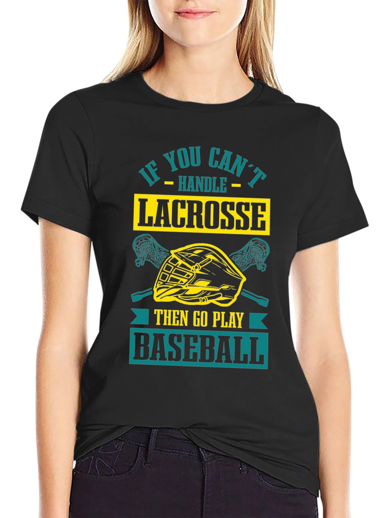 Lacrosse vs. Baseball Graphic Tee