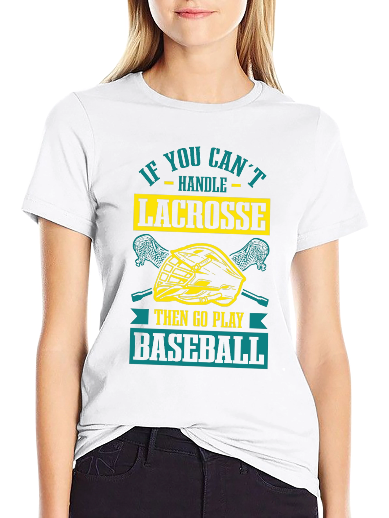 Lacrosse vs. Baseball Graphic Tee