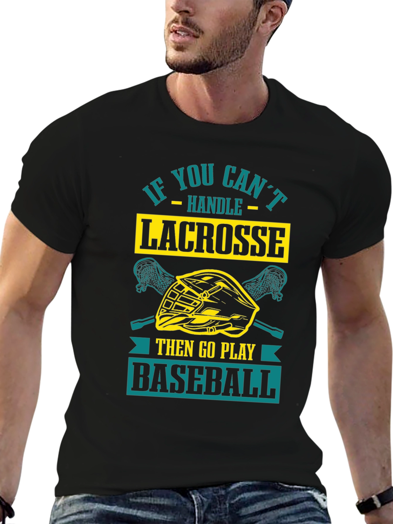 Lacrosse vs. Baseball Graphic Tee